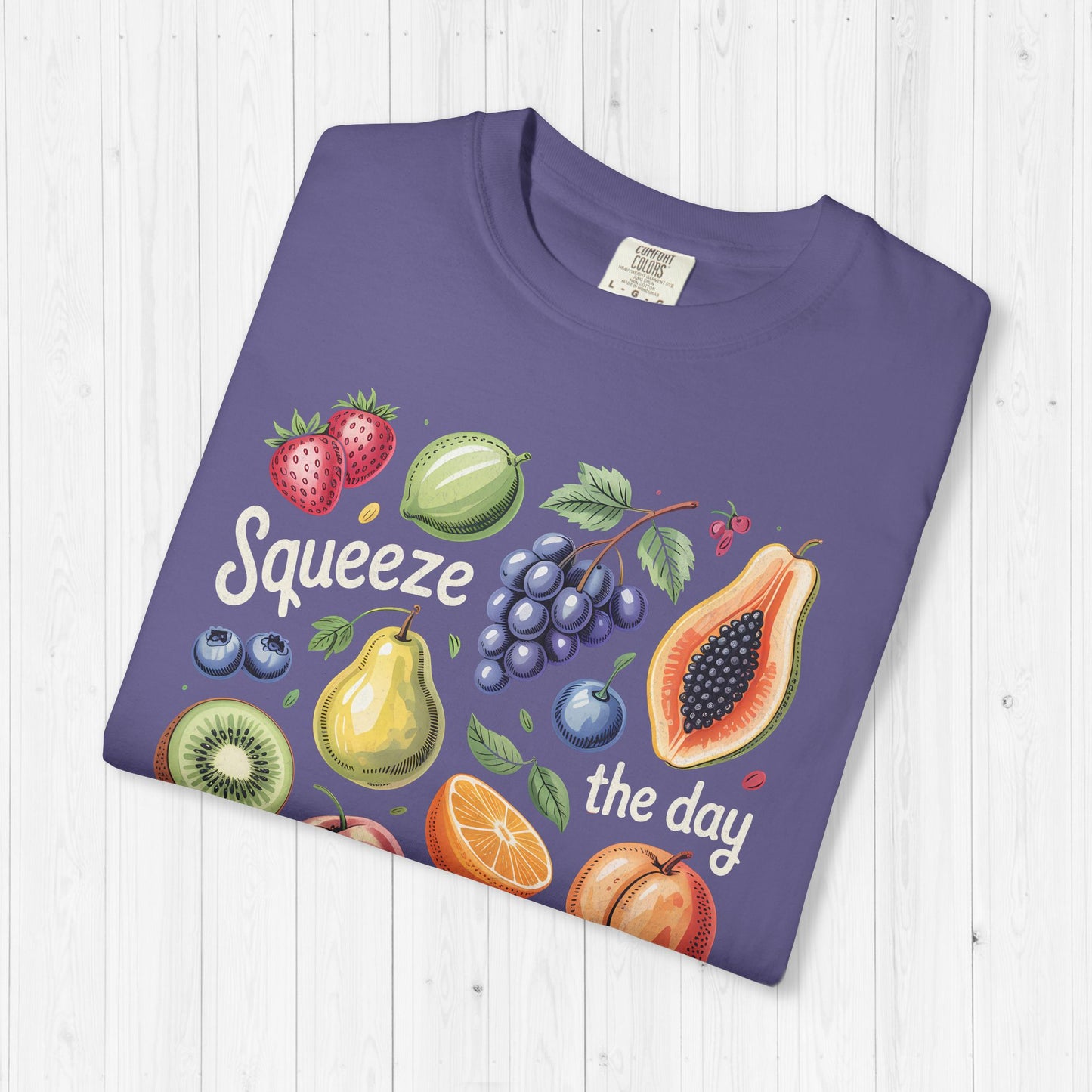Tropical Summer Fruit Grid Shirt | Squeeze The Day