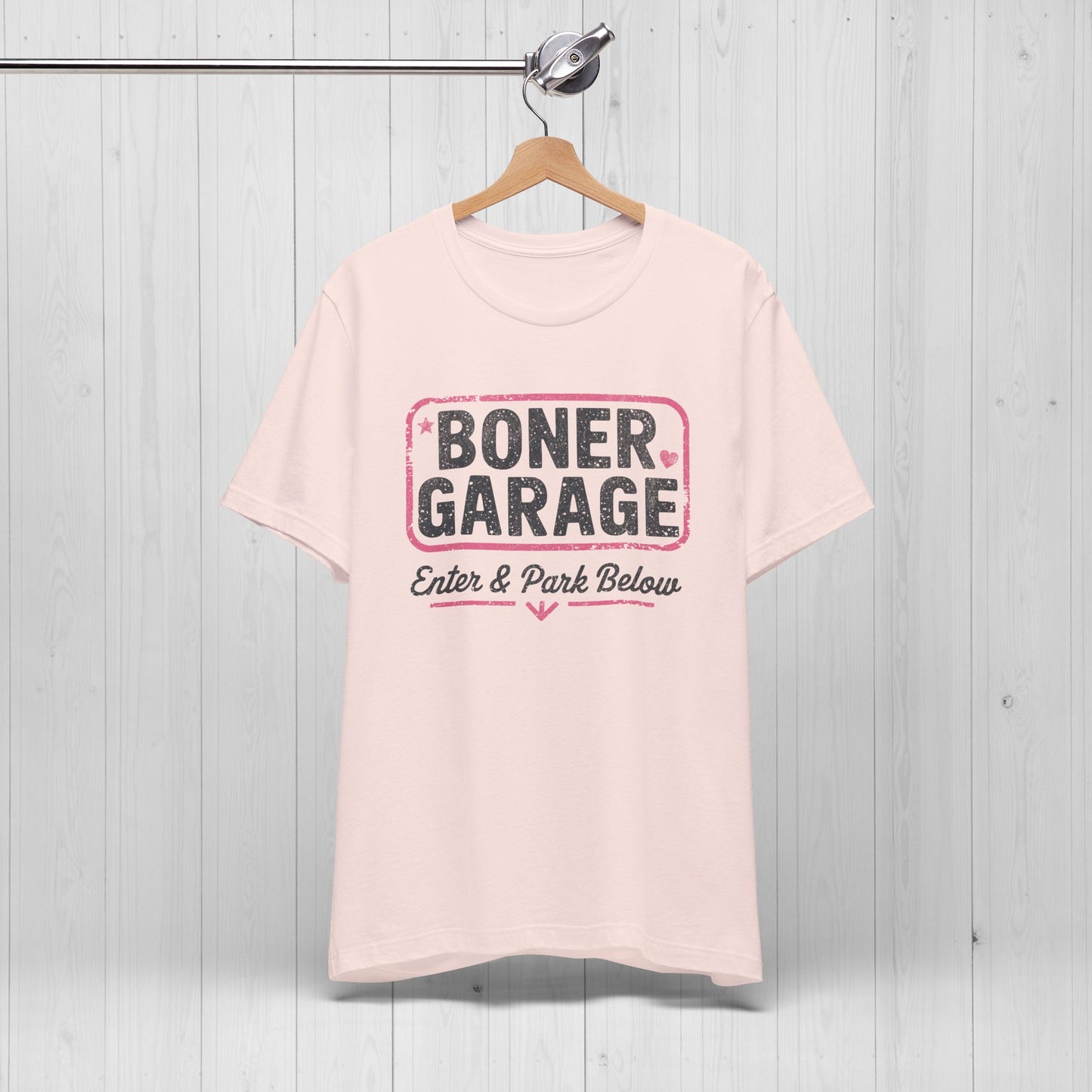 Boner Garage T-Shirt – Funny, Edgy, NSFW Meme Tee