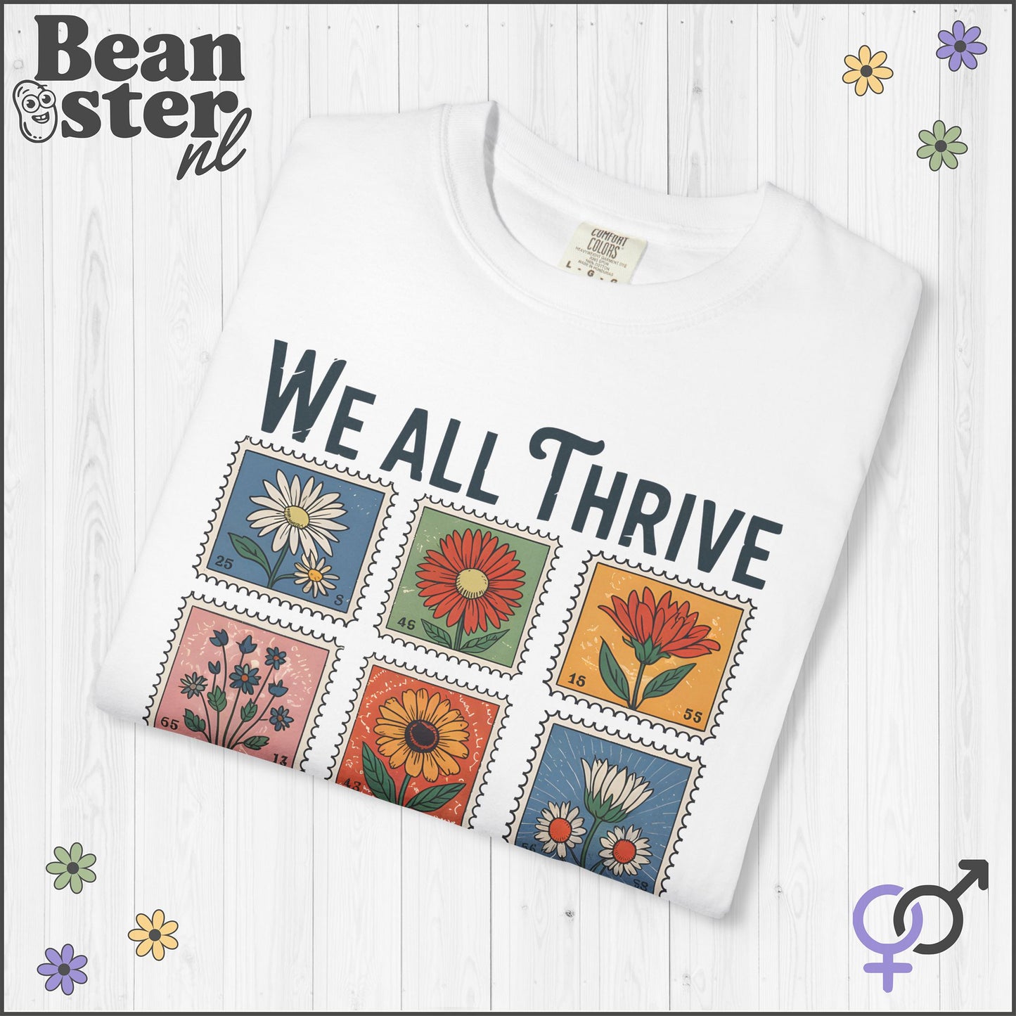 We All Thrive Tee – Mental Health Awareness Shirt