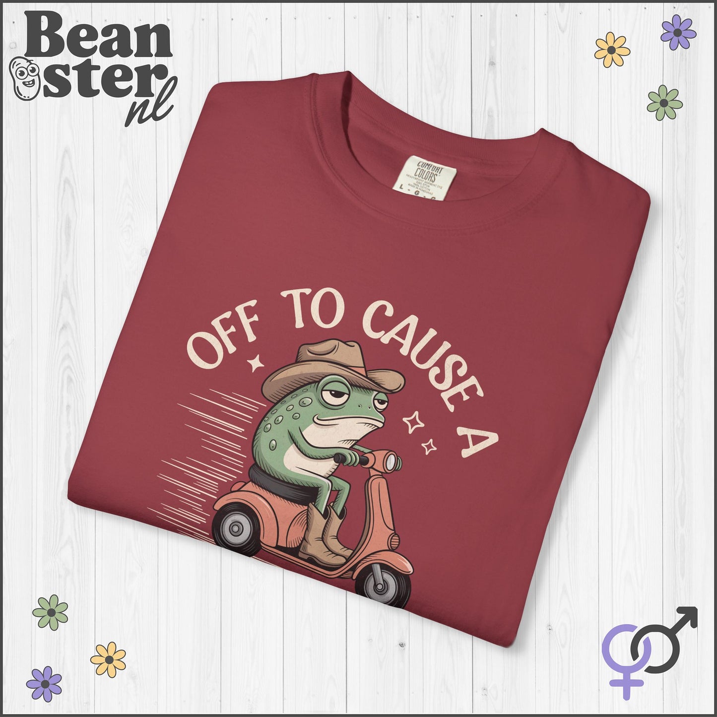 Off To Cause Kerfuffle Frog Meme T-Shirt | Funny Gift Tee