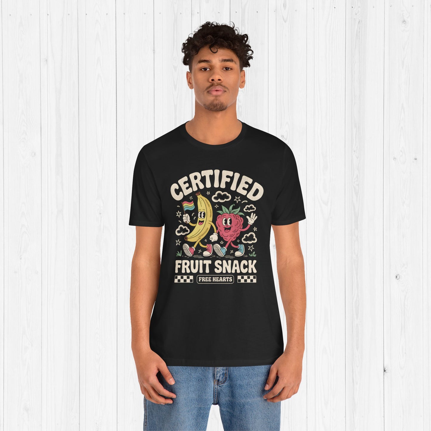Certified Fruit Snack Tee – Cute Retro LGBTQ Pride Shirt