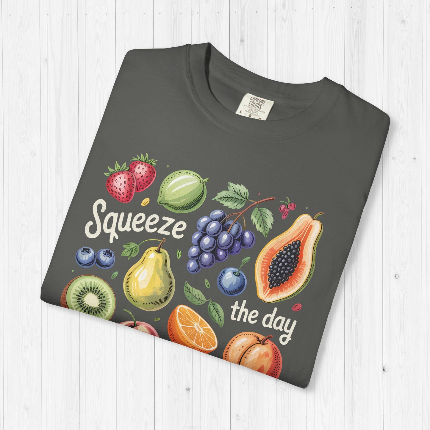 Tropical Summer Fruit Grid Shirt | Squeeze The Day