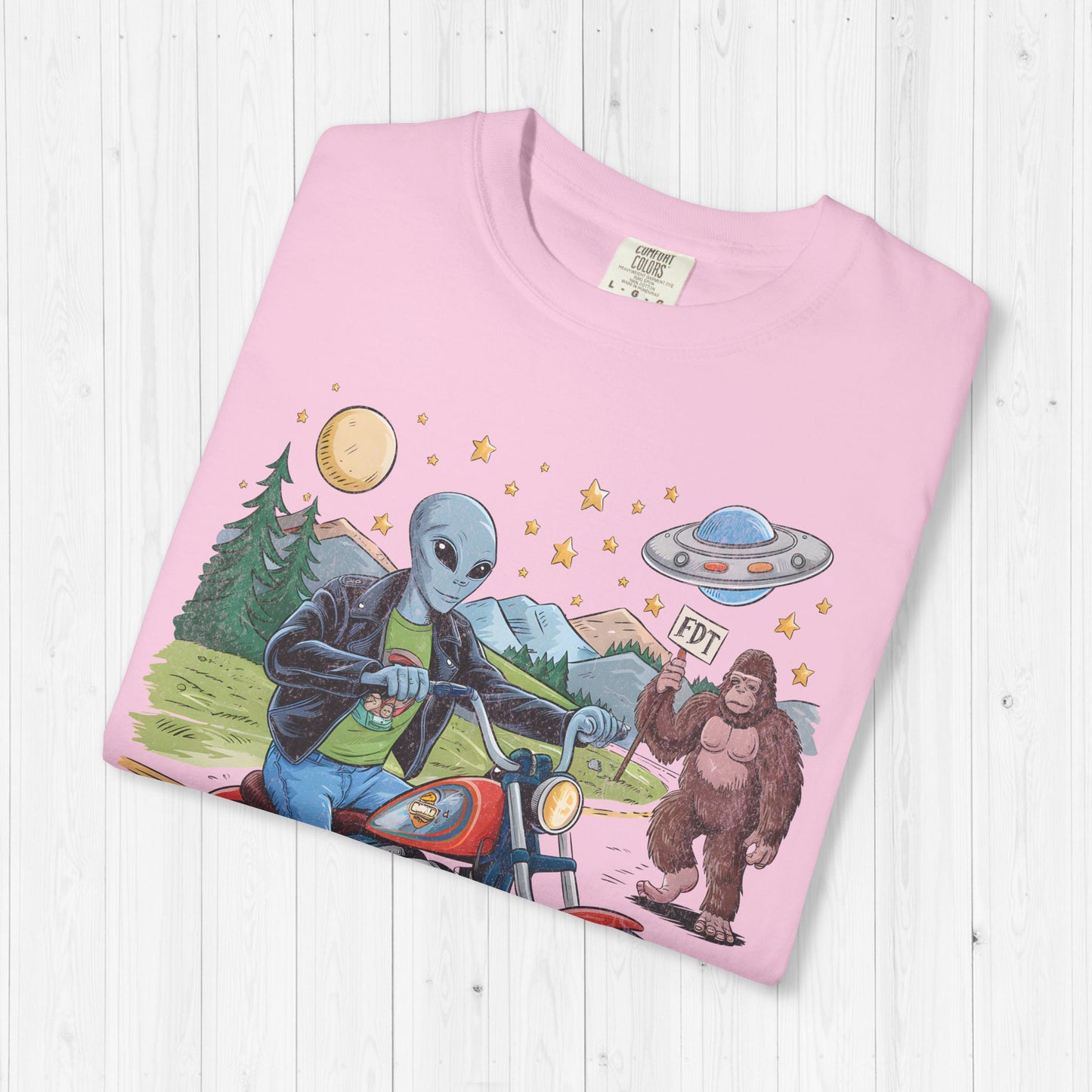 FDT Bigfoot & Alien Protest T-Shirt