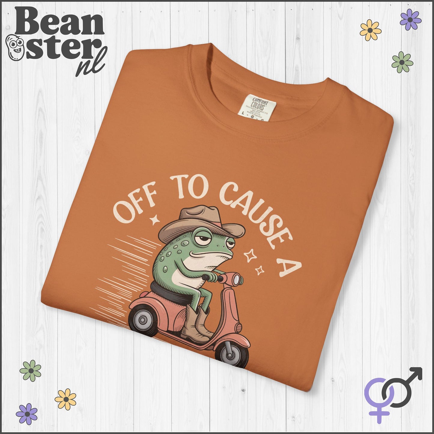 Off To Cause Kerfuffle Frog Meme T-Shirt | Funny Gift Tee