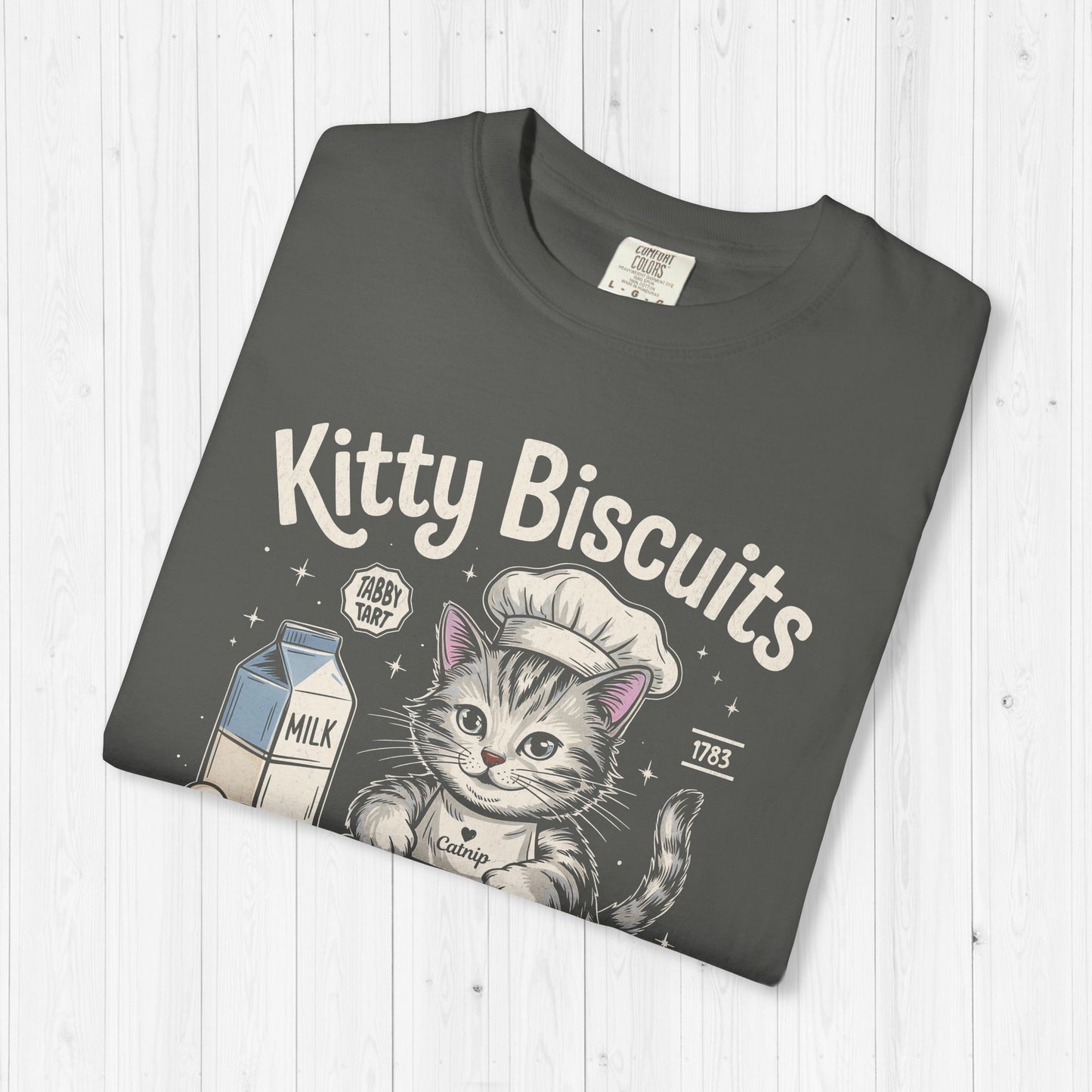 Kitty Biscuits Shirt – Cute Cat Baking Vintage Tee