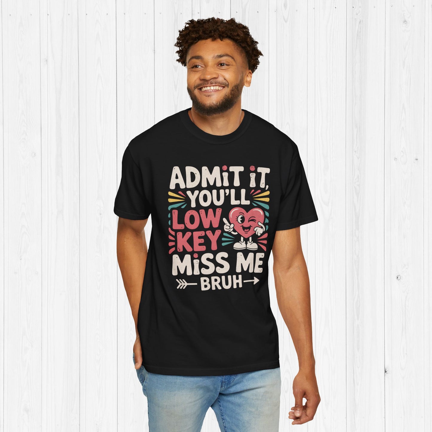 Admit You'll Low Key Miss Me Shirt – 90s Retro Funny Teacher Gift
