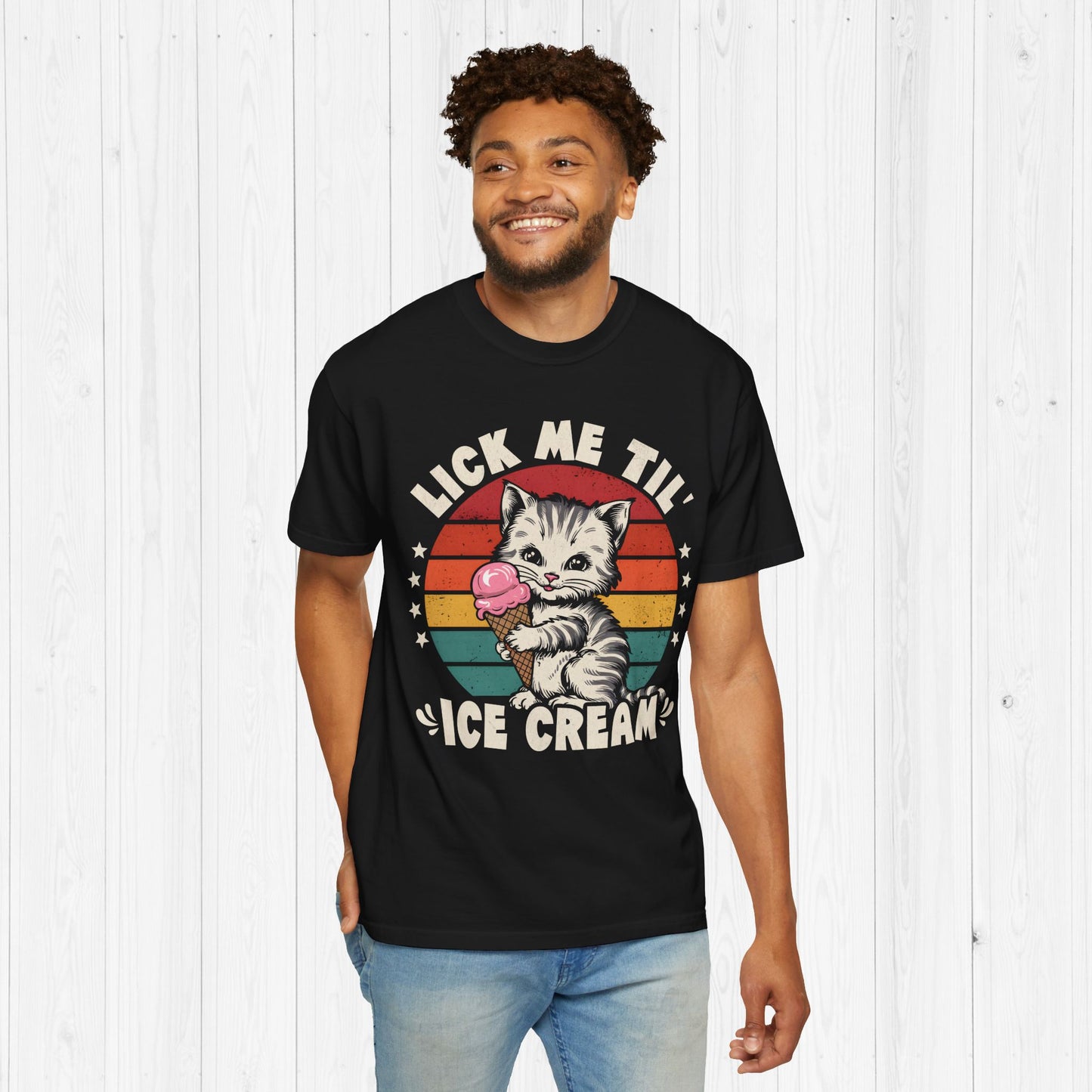 Lick Me Til' Ice Cream Shirt – Sassy Cat Meme Tee