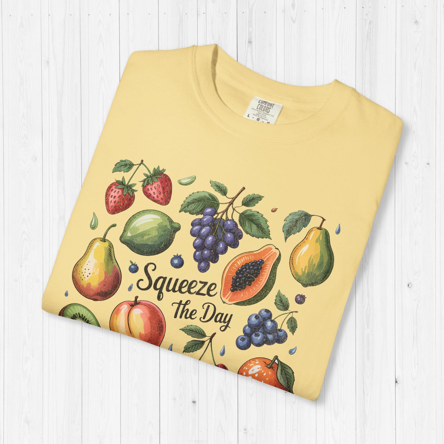 Tropical Summer Fruit Grid Shirt | Squeeze The Day