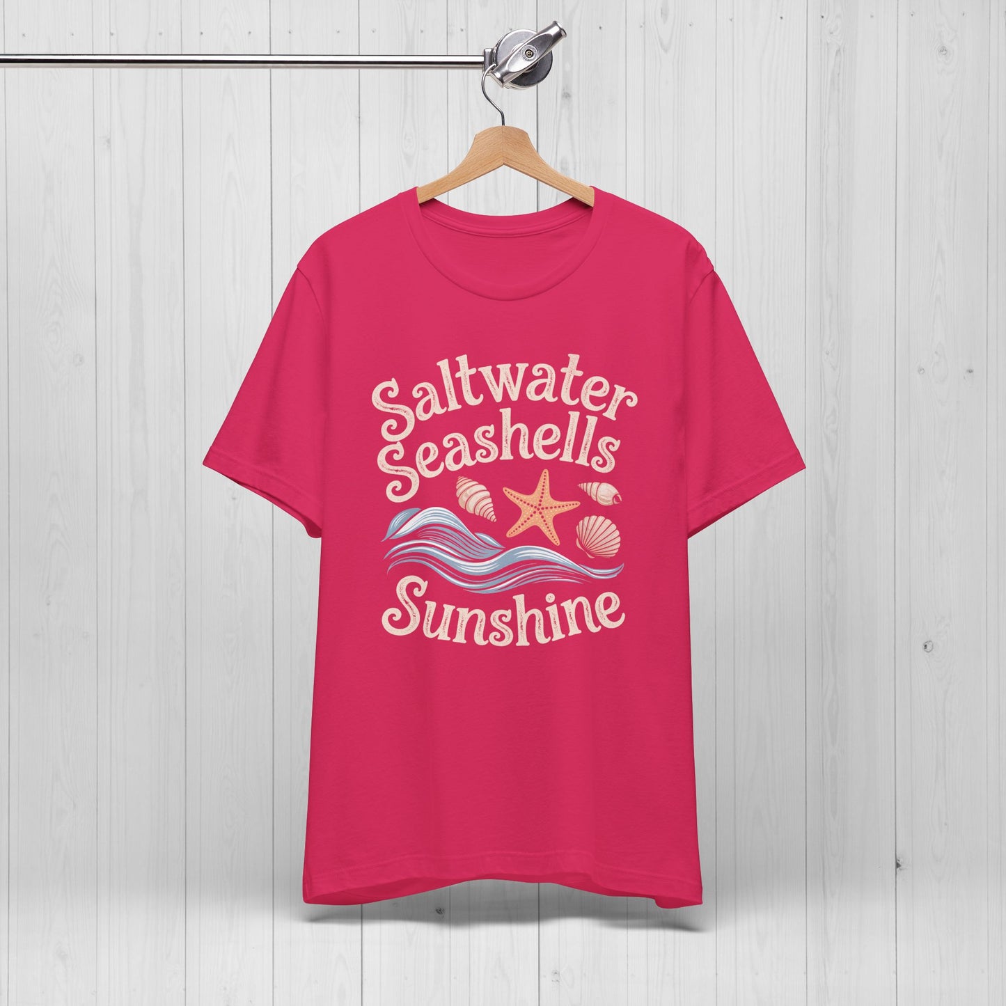 Saltwater Seashells Sunshine Tee โ Vintage Beach Vibes