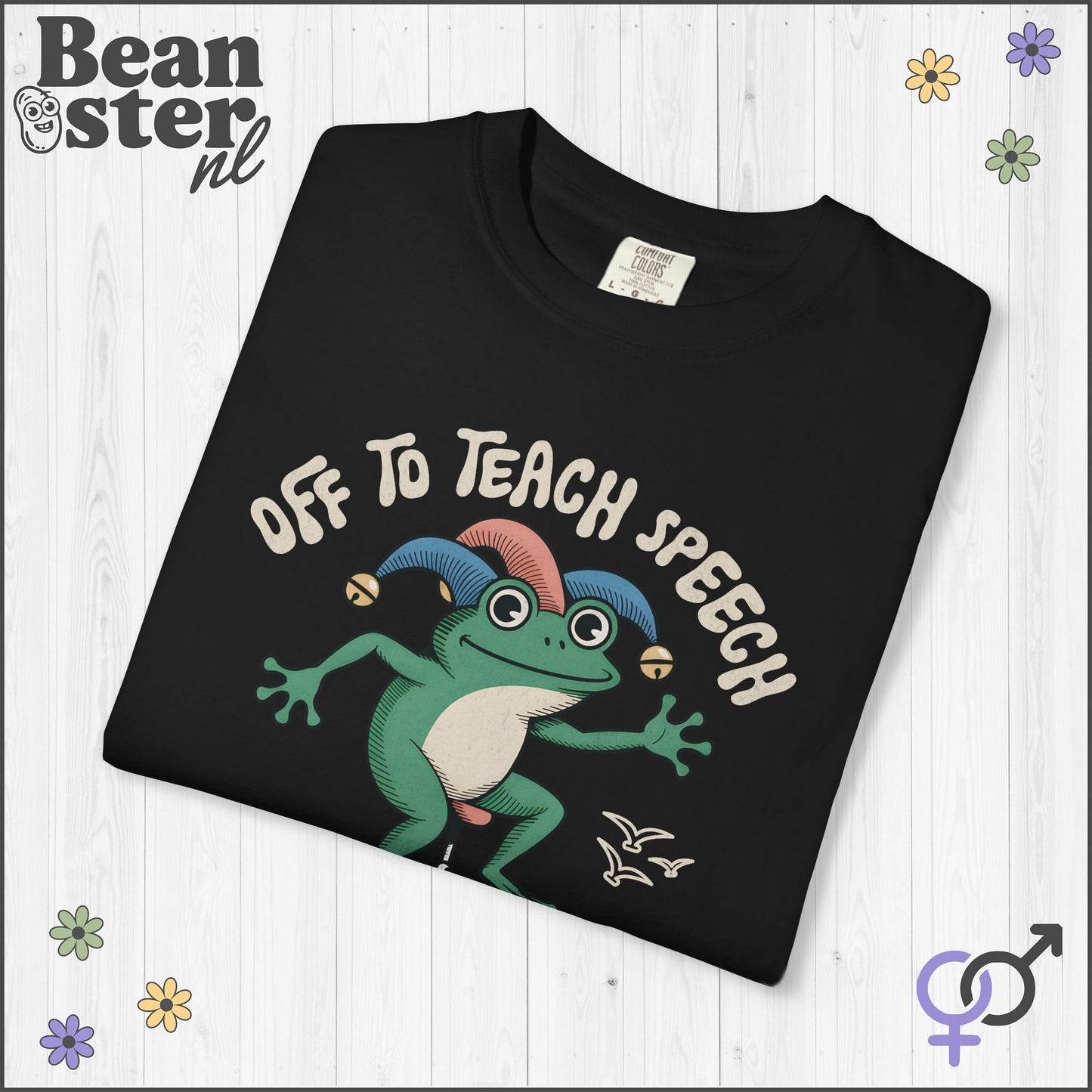 Funny Scooter Frog “Off to Teach Speech” T-Shirt