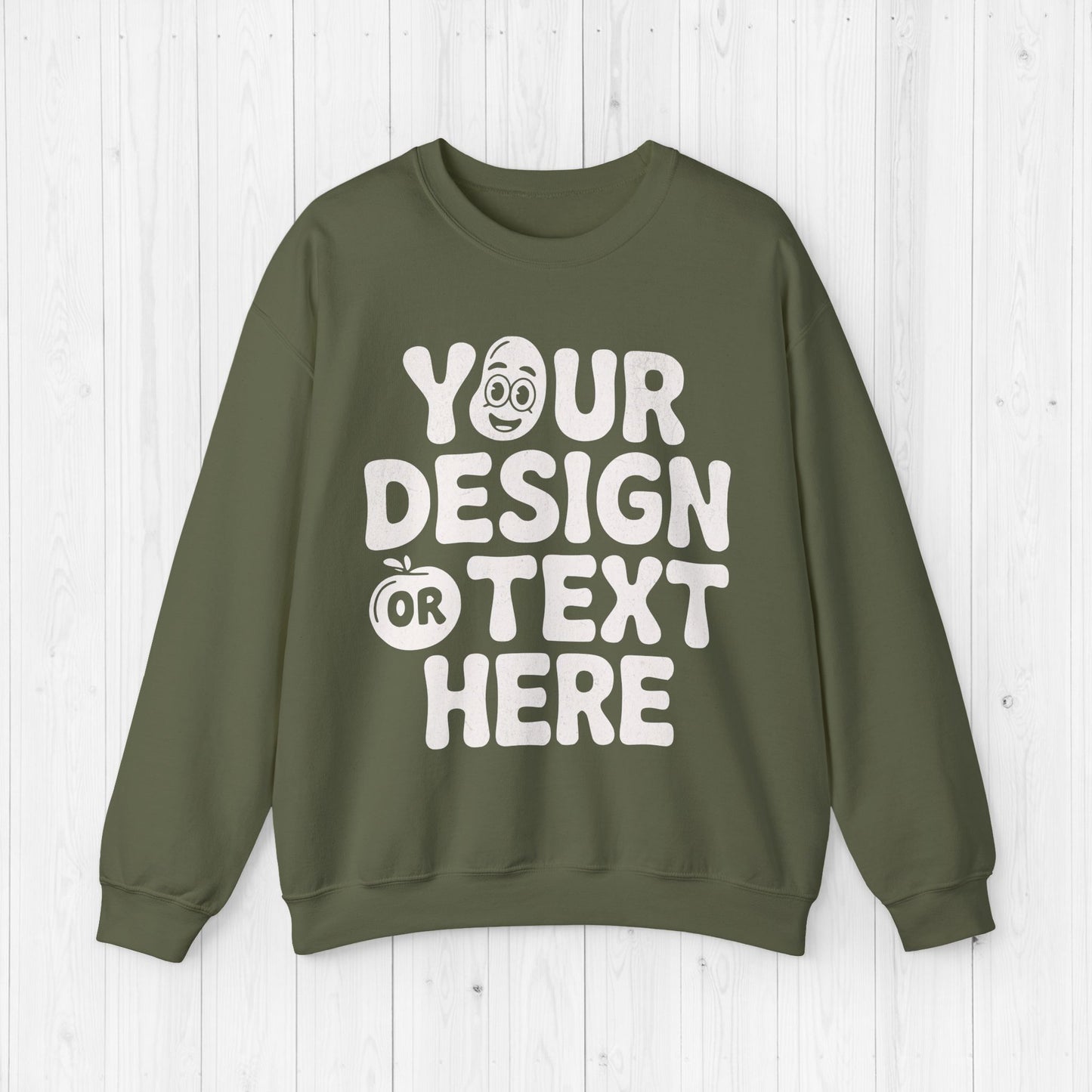 Custom Unisex Sweatshirt – Personalized Sweater 18000