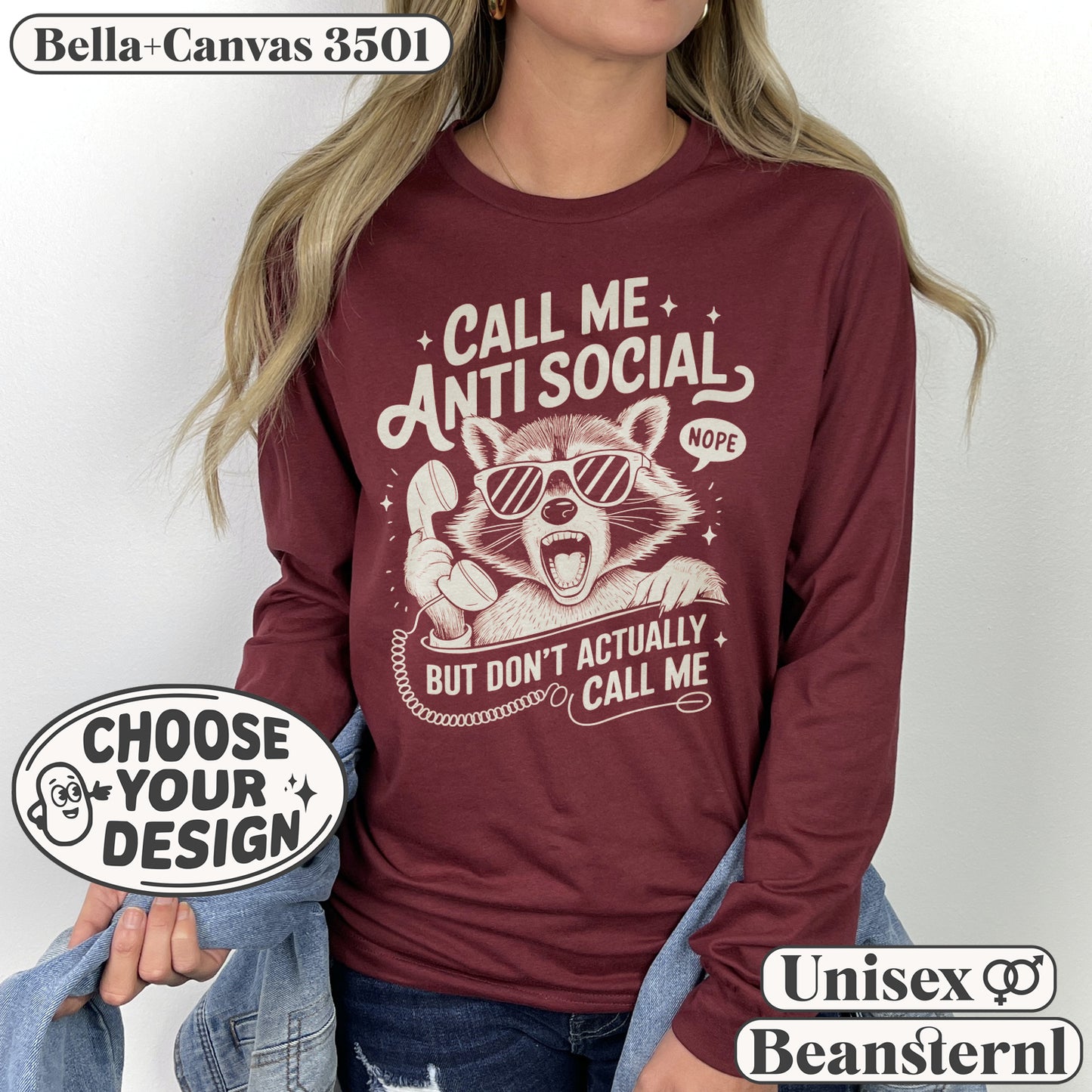 Personalized Long Sleeve Choose Your Print Longsleeve Custom Gift Oversized Sweater Personal Unisex Birthday Gifts Your Design Here