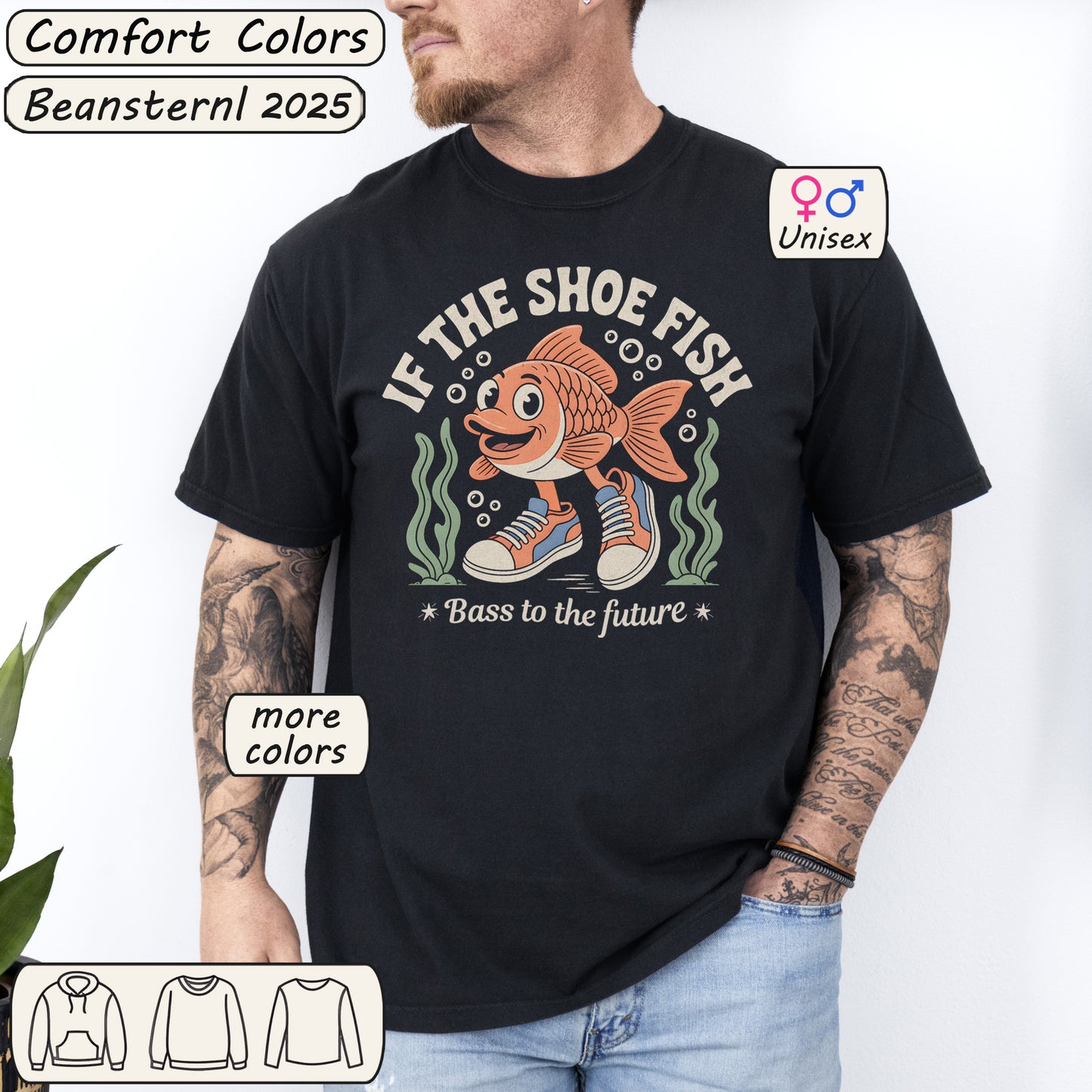 If The Shoe Fish Shirt – Funny Retro Graphic Tee