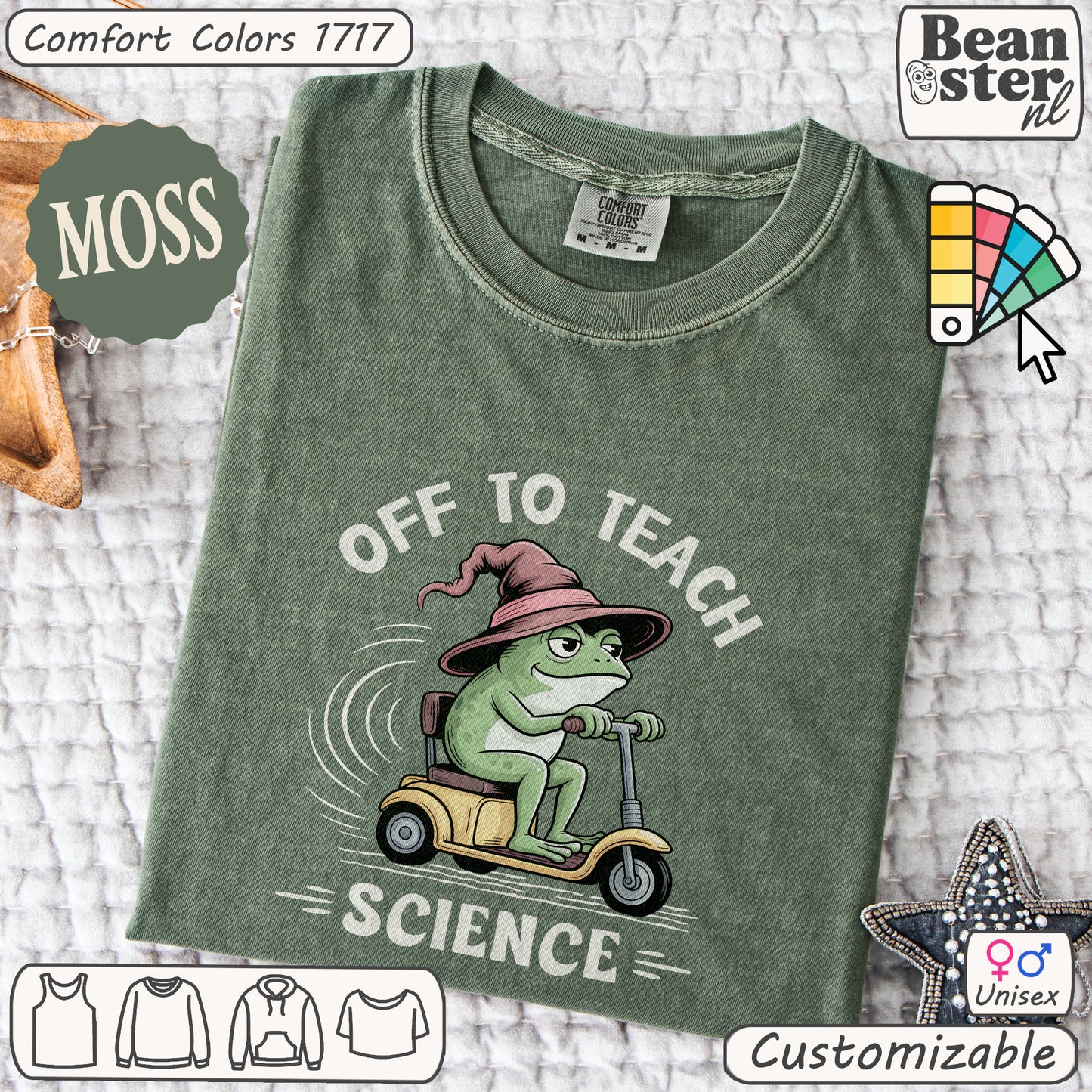Funny Frog Scooter Science Teacher Shirt