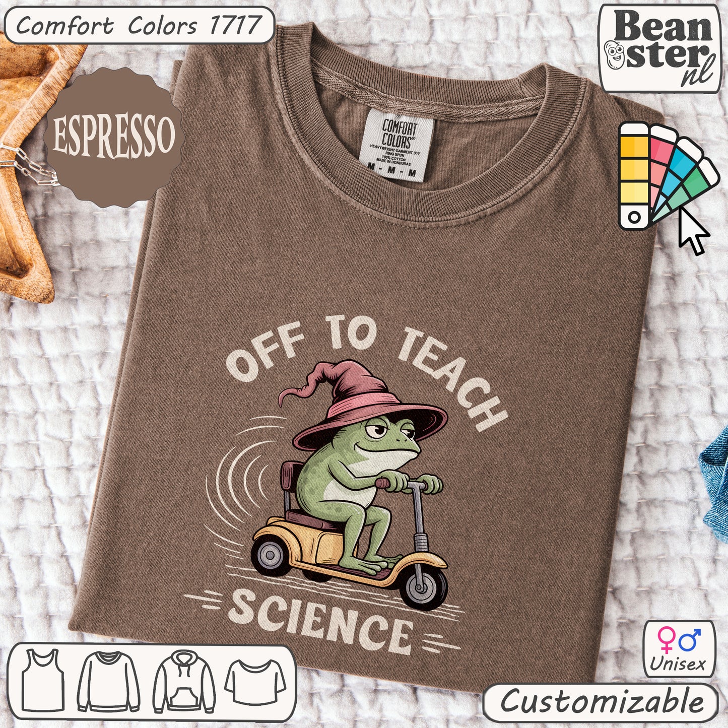 Funny Frog Scooter Science Teacher Shirt