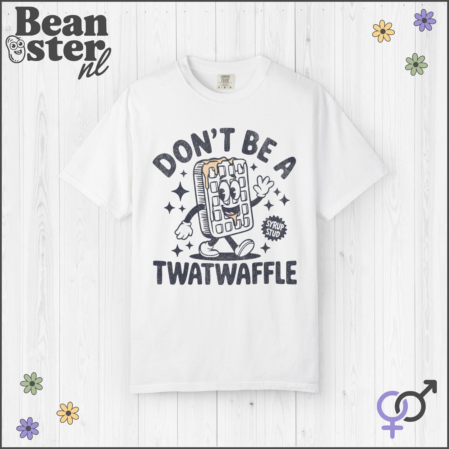 Don't Be a Twatwaffle Shirt – Funny Waffle Mascot Tee