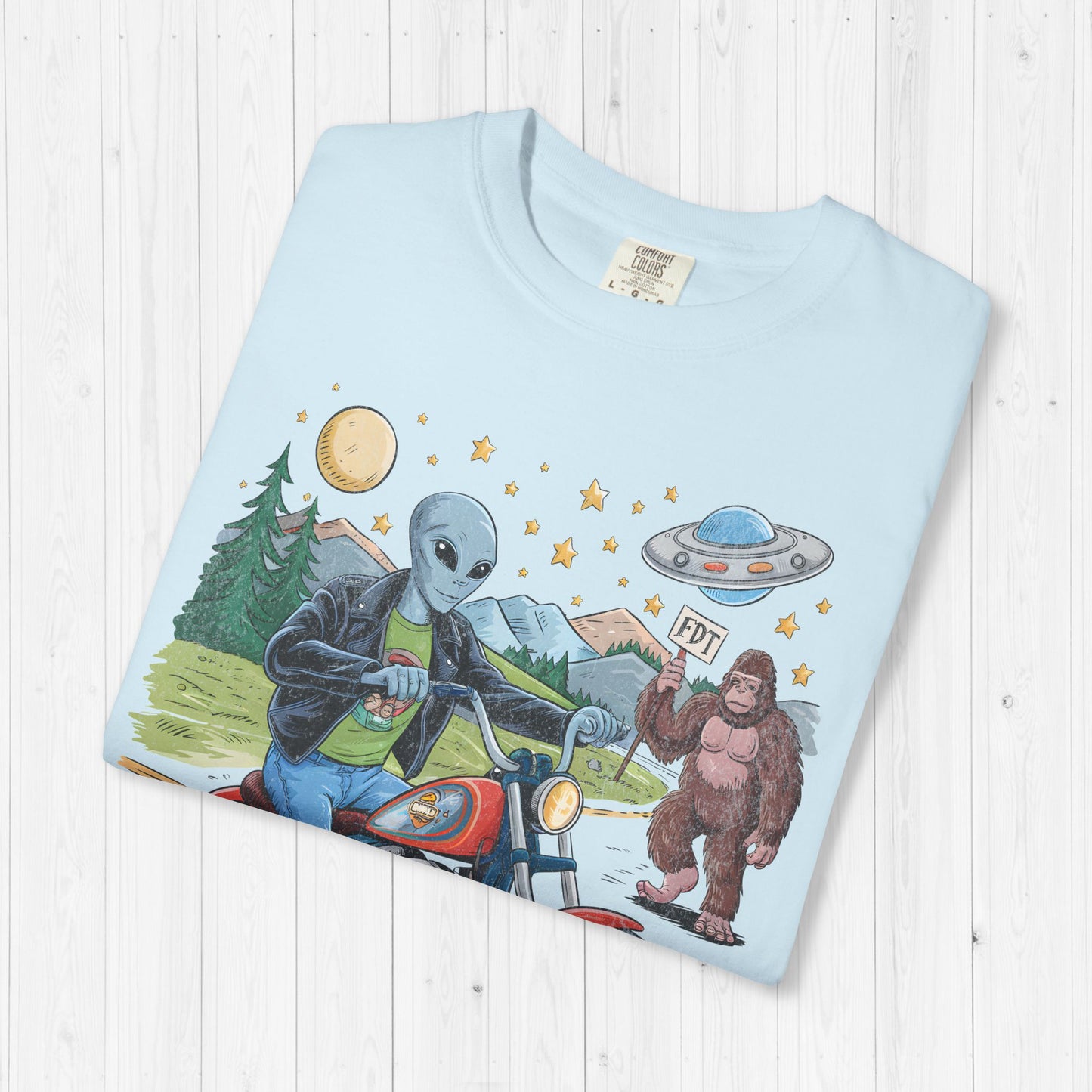 FDT Bigfoot & Alien Protest T-Shirt