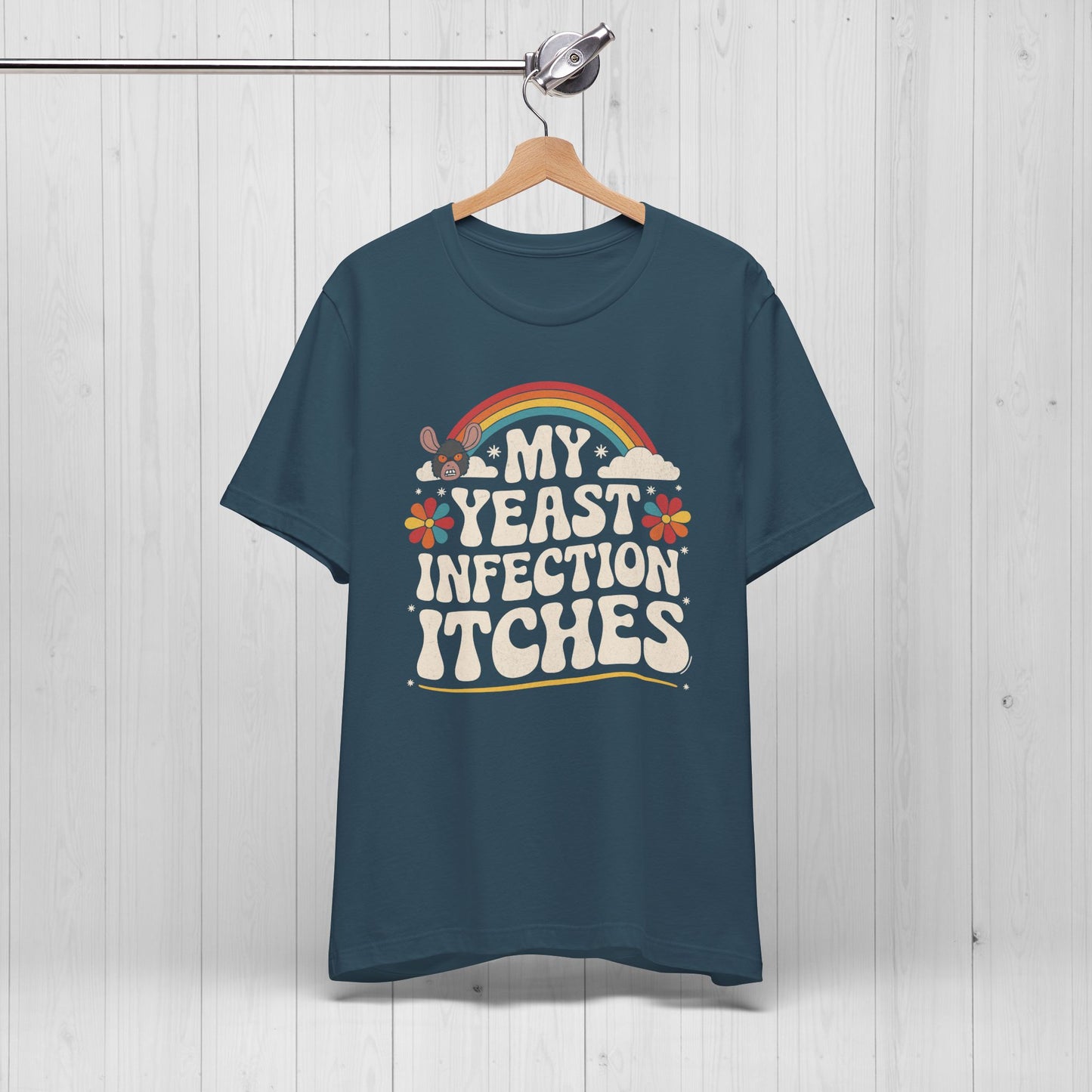 Funny Yeast Infection Shirt – Retro Rainbow Graphic Tee