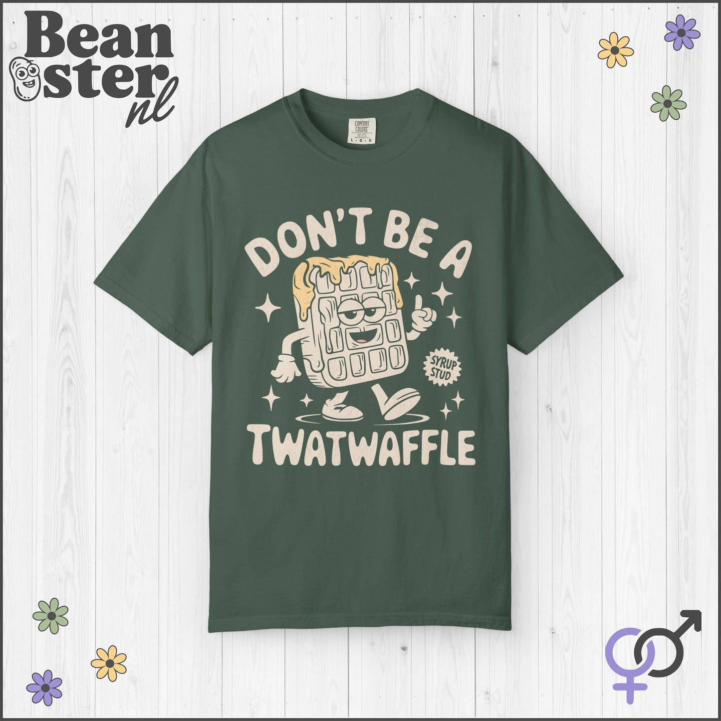 Don't Be a Twatwaffle Shirt – Funny Waffle Mascot Tee