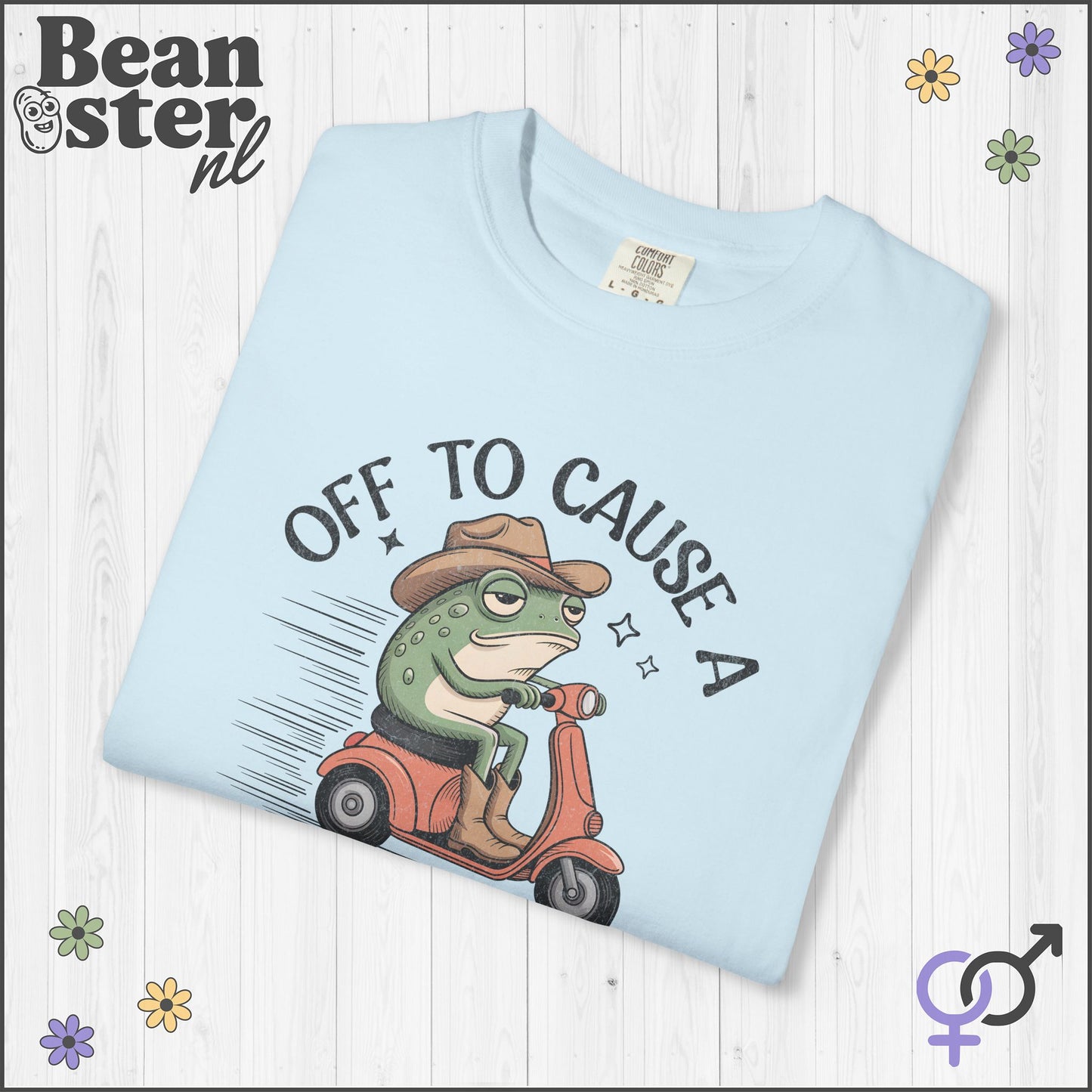 Off To Cause Kerfuffle Frog Meme T-Shirt | Funny Gift Tee
