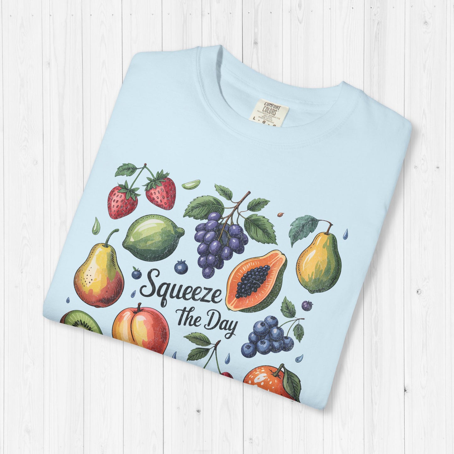 Tropical Summer Fruit Grid Shirt | Squeeze The Day