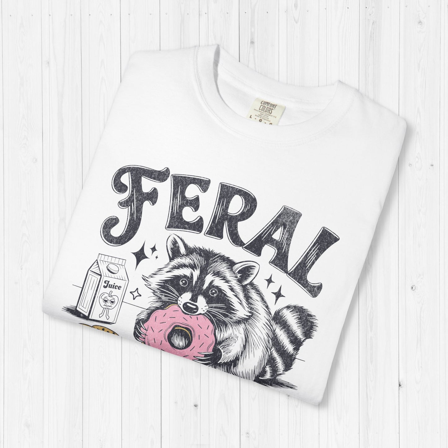 Feral Like My Blood Sugar Shirt – Funny Raccoon Diabetic Tee