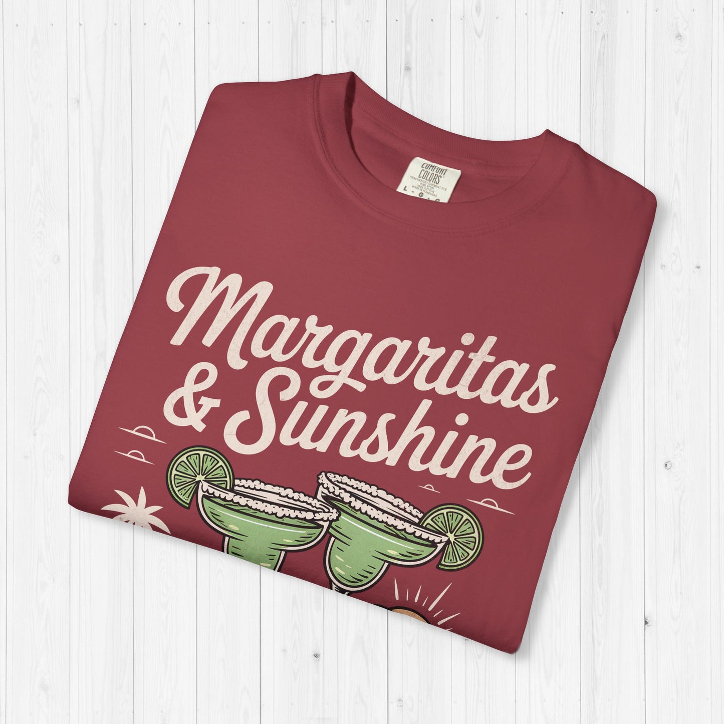 Margaritas and Sunshine Shirt – Vintage Summer Vibes Tee