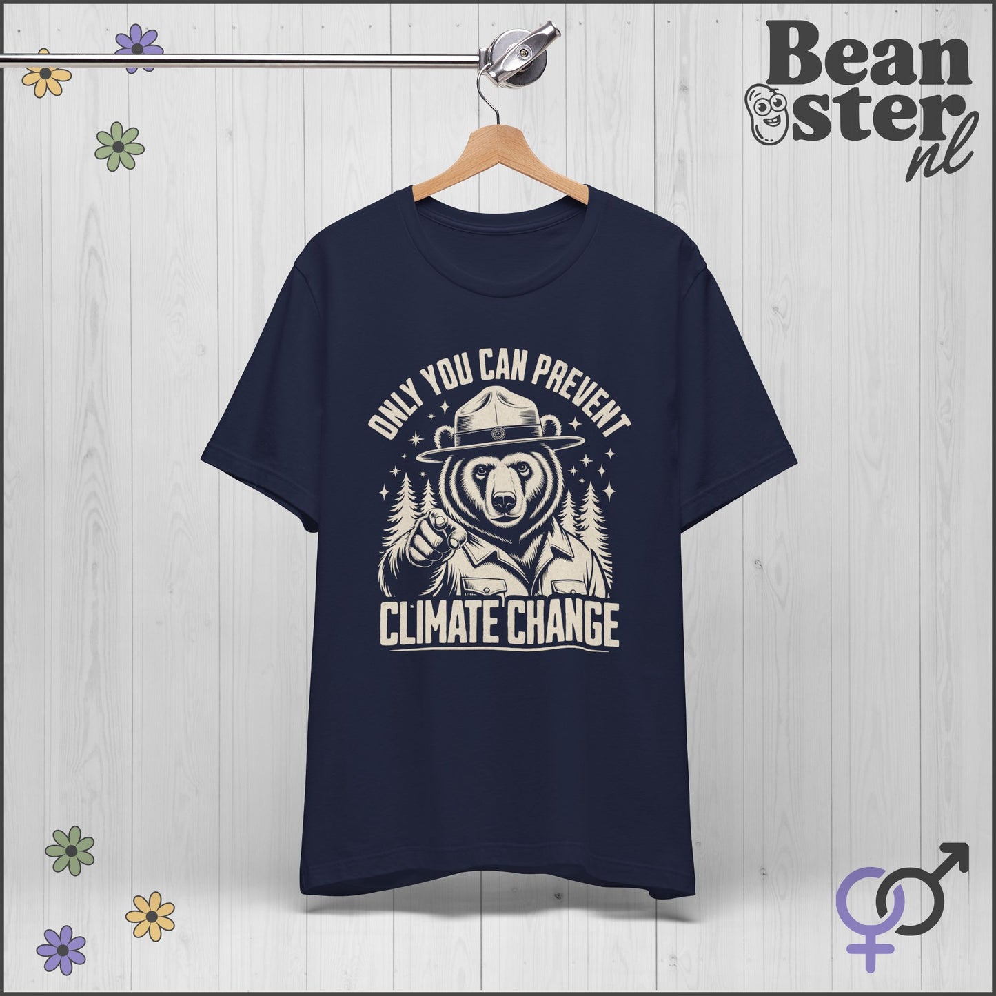 Only You Can Prevent Climate Change Ranger Bear Tee