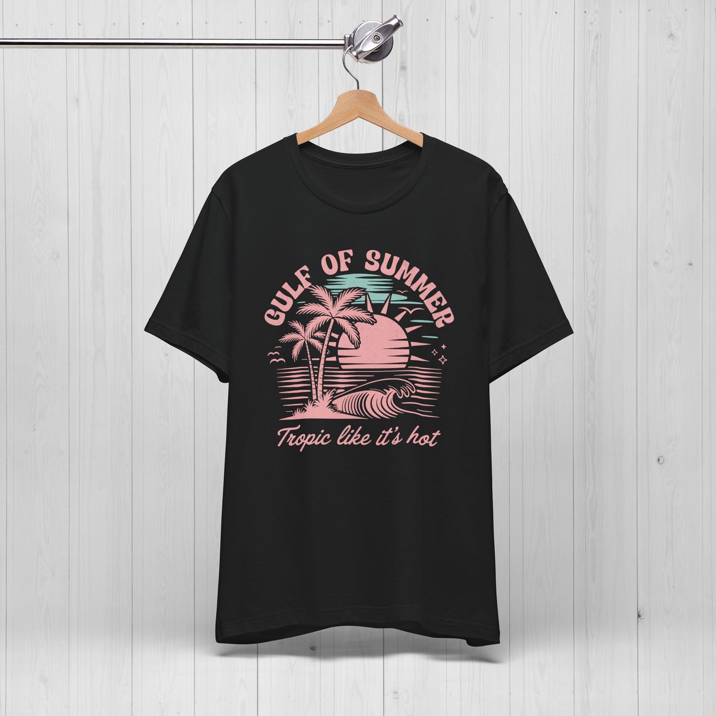 Gulf of Summer Tee | Vintage Pink 90s Beach Vibes Shirt ๐