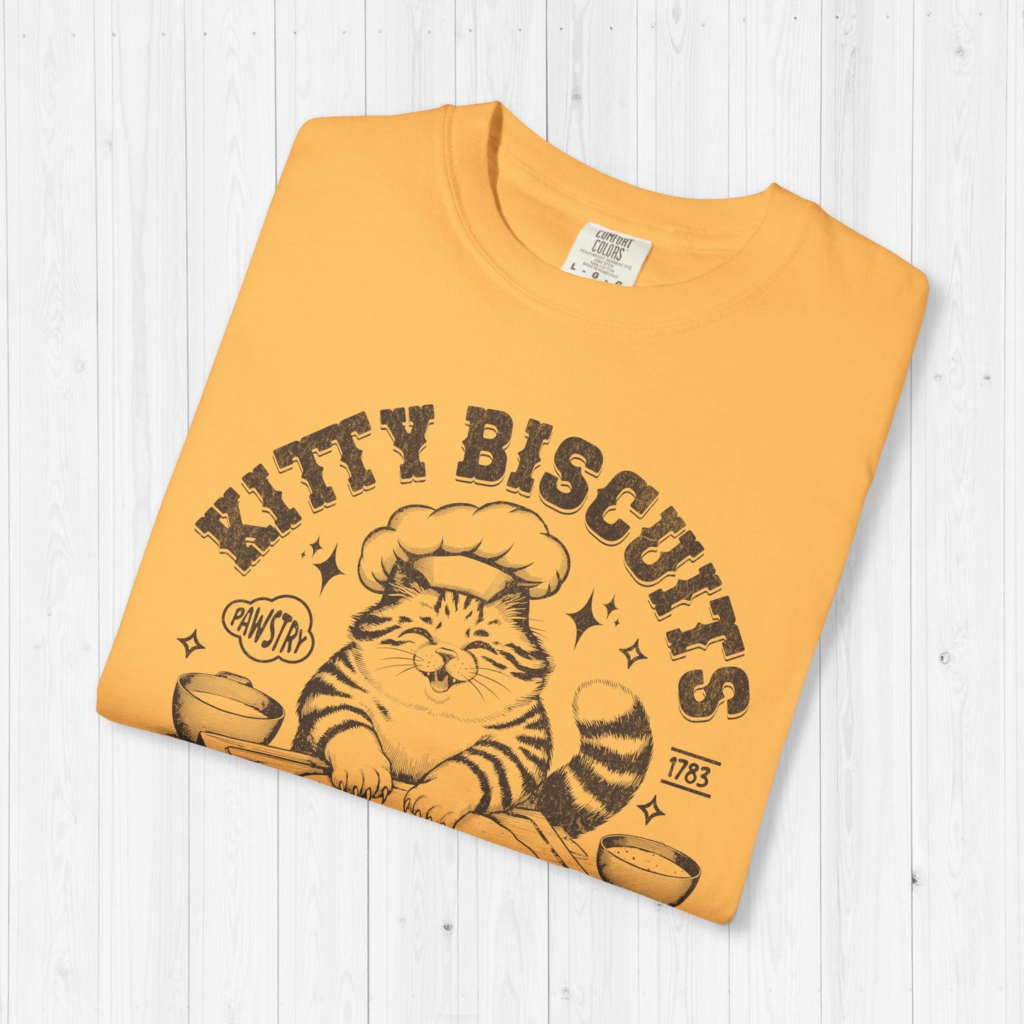 Kitty Biscuits Shirt – Cute Cat Baking Bread Tee for Cat Lovers