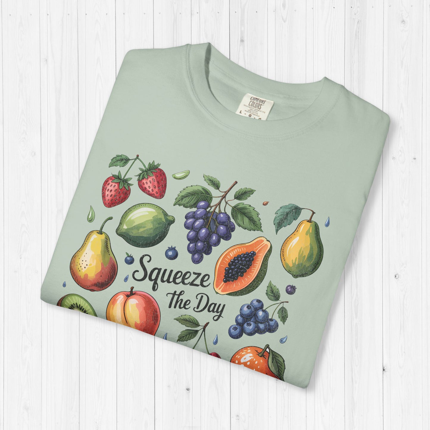 Tropical Summer Fruit Grid Shirt | Squeeze The Day