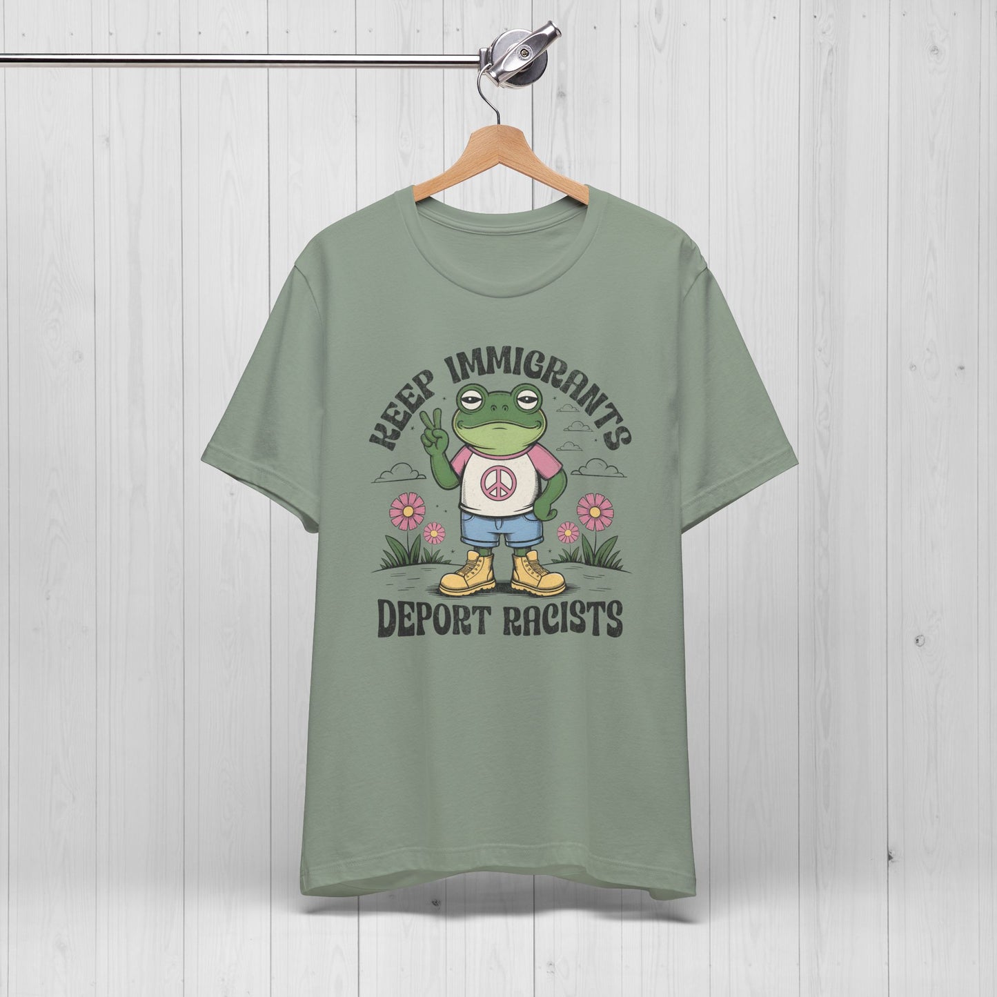 Keep Immigrants, Trade Racists Shirt – Funny Frog Tee