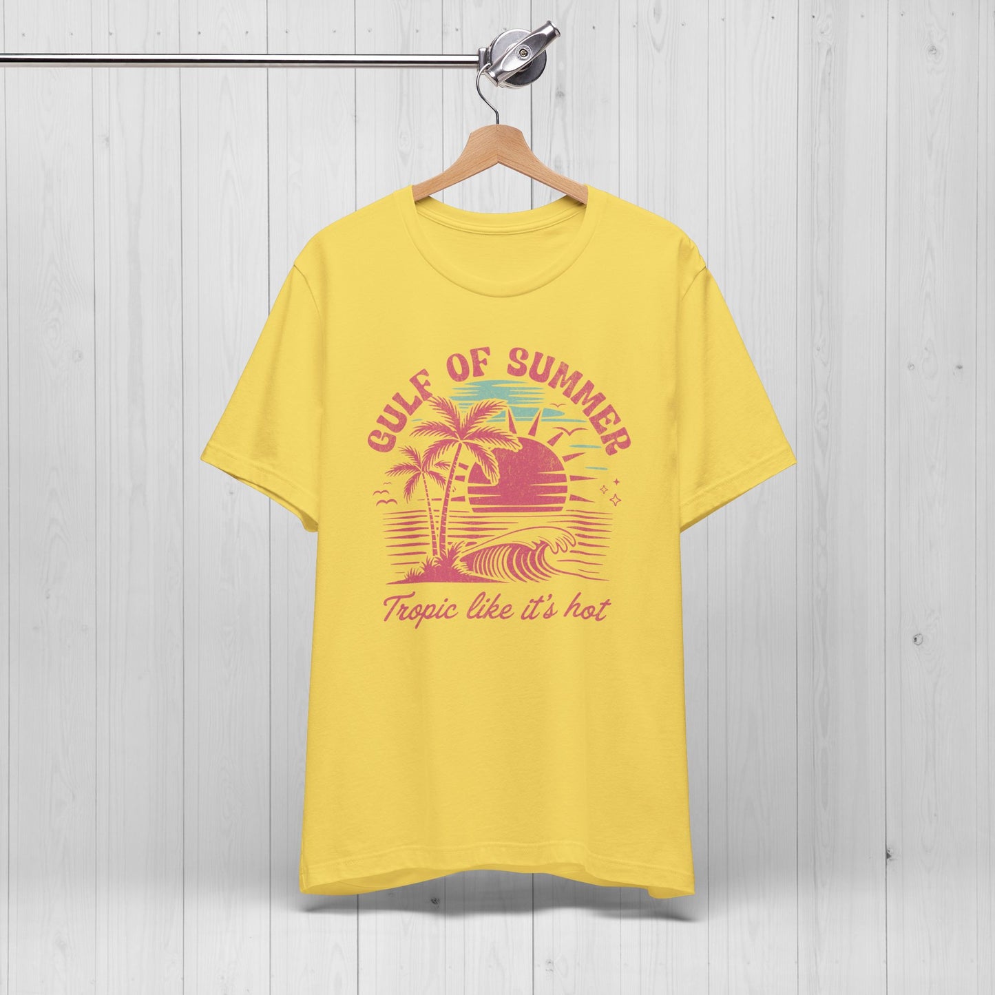 Gulf of Summer Tee | Vintage Pink 90s Beach Vibes Shirt ๐