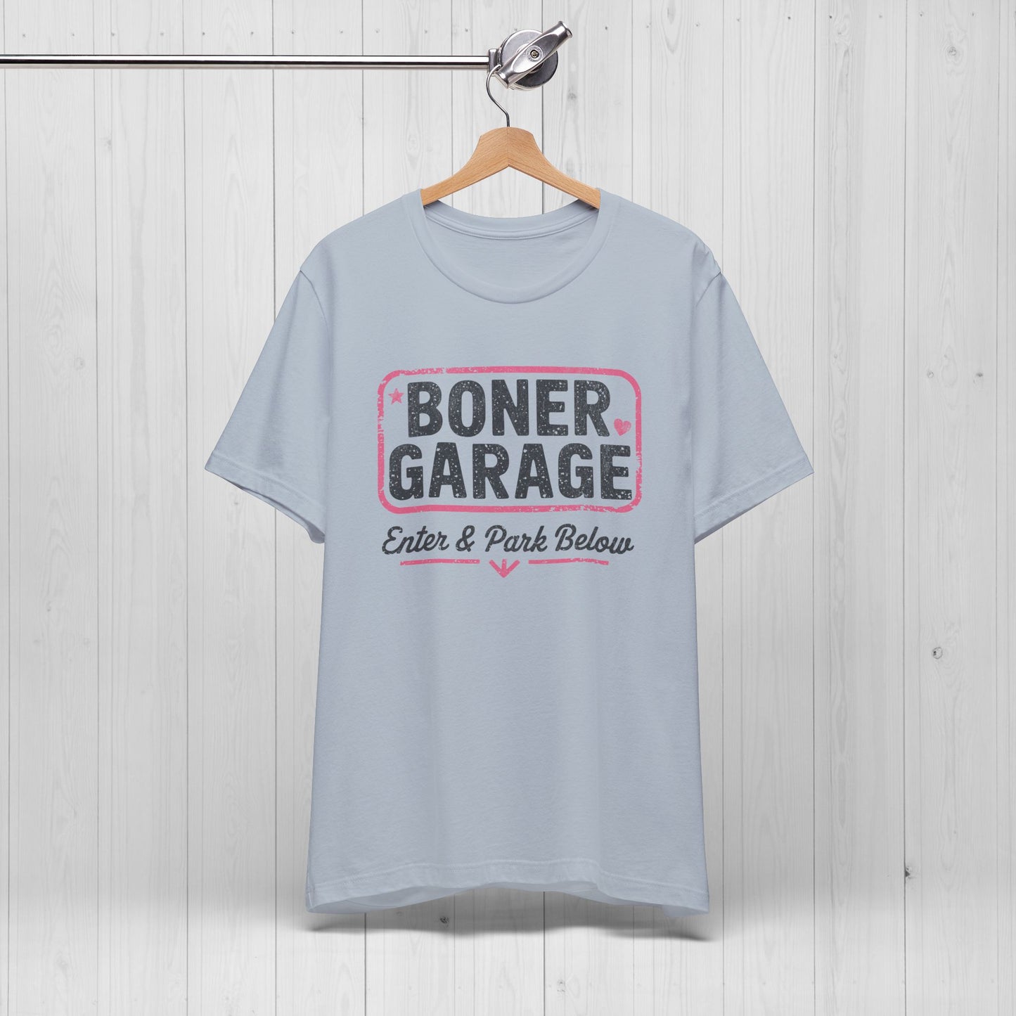 Boner Garage T-Shirt – Funny, Edgy, NSFW Meme Tee