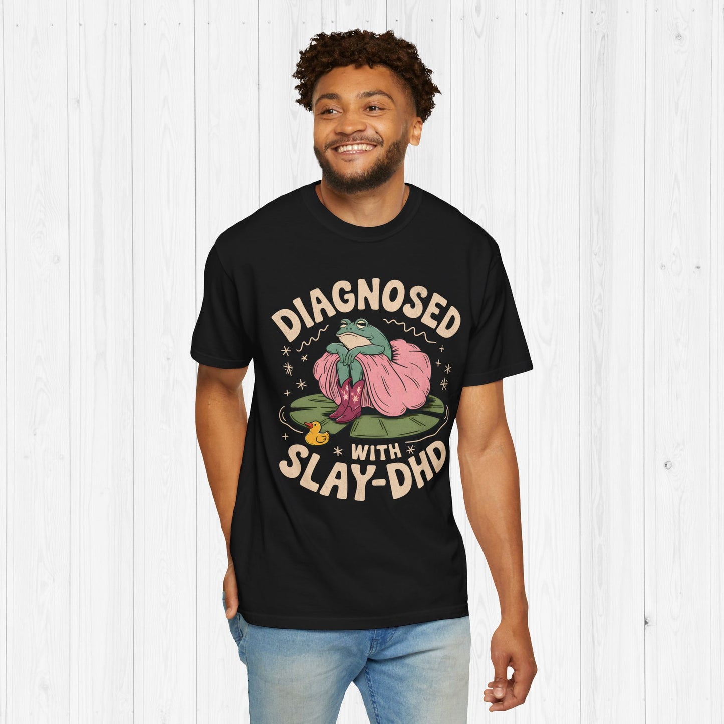Diagnosed With Slay DHD Shirt Funny ADHD Frog Tee
