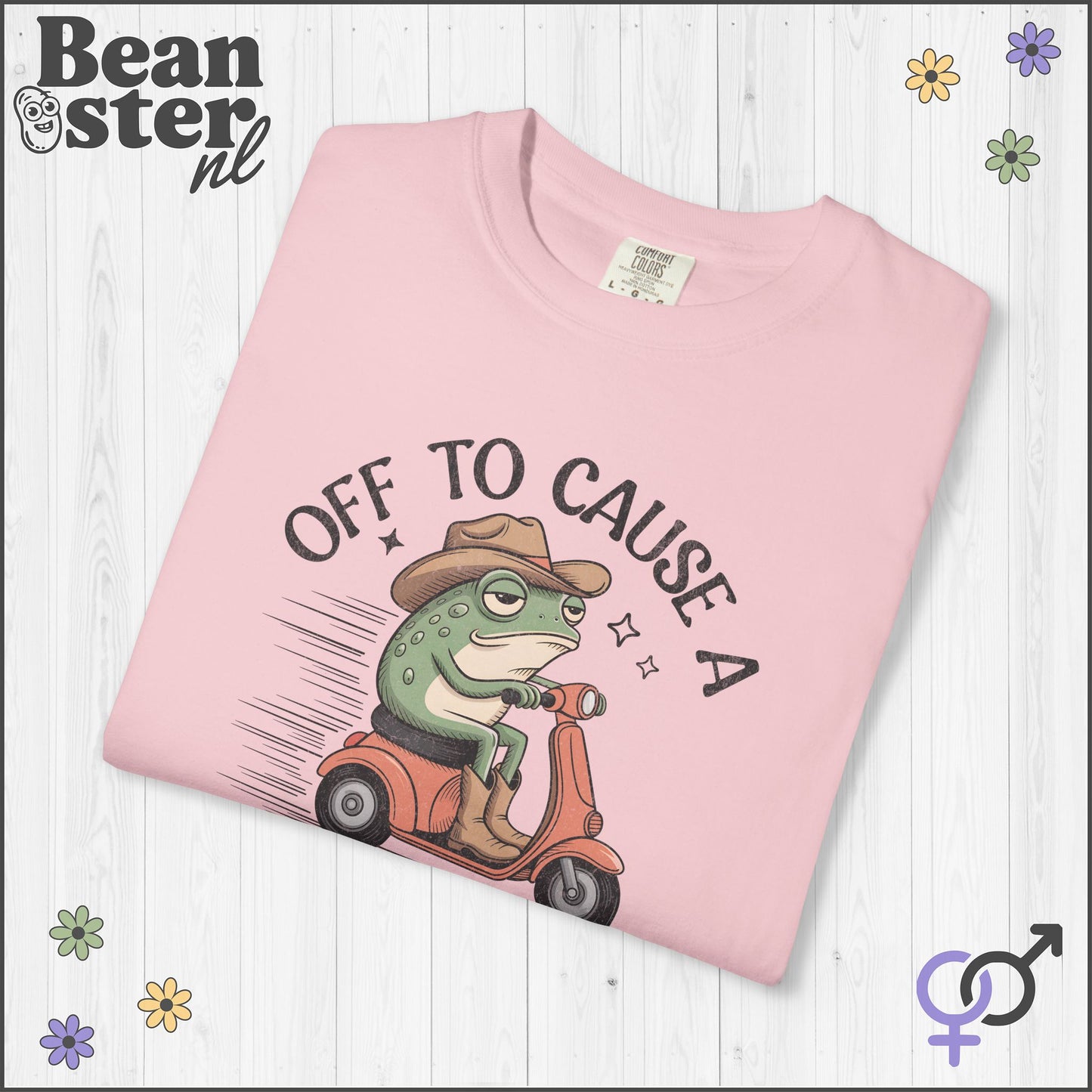 Off To Cause Kerfuffle Frog Meme T-Shirt | Funny Gift Tee