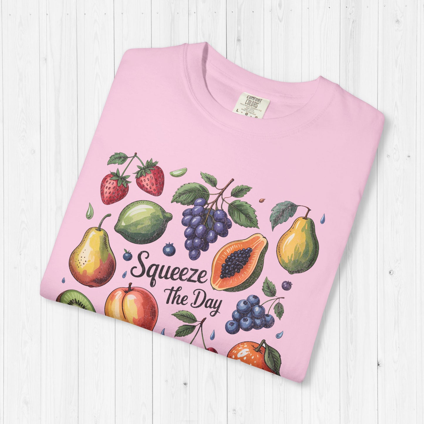 Tropical Summer Fruit Grid Shirt | Squeeze The Day