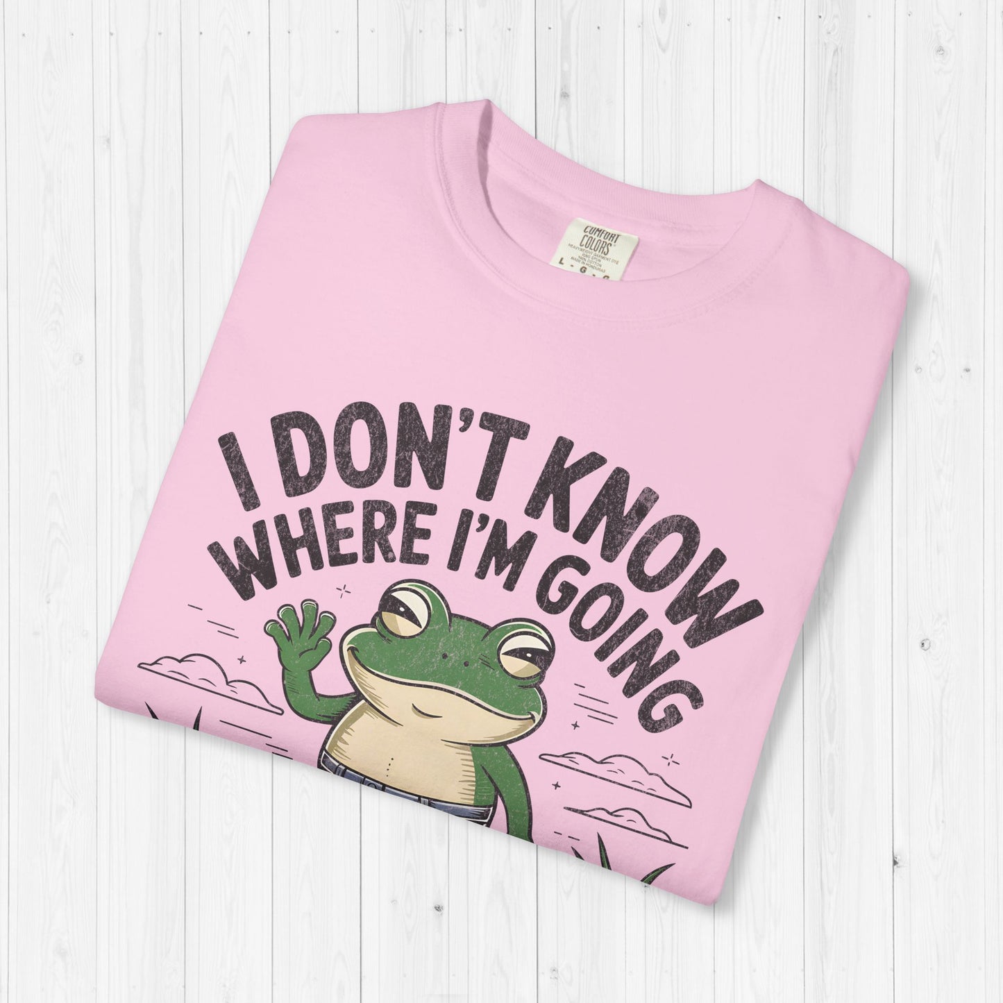 Funny Gay Frog T-Shirt – "I Don't Know Where I'm Going"