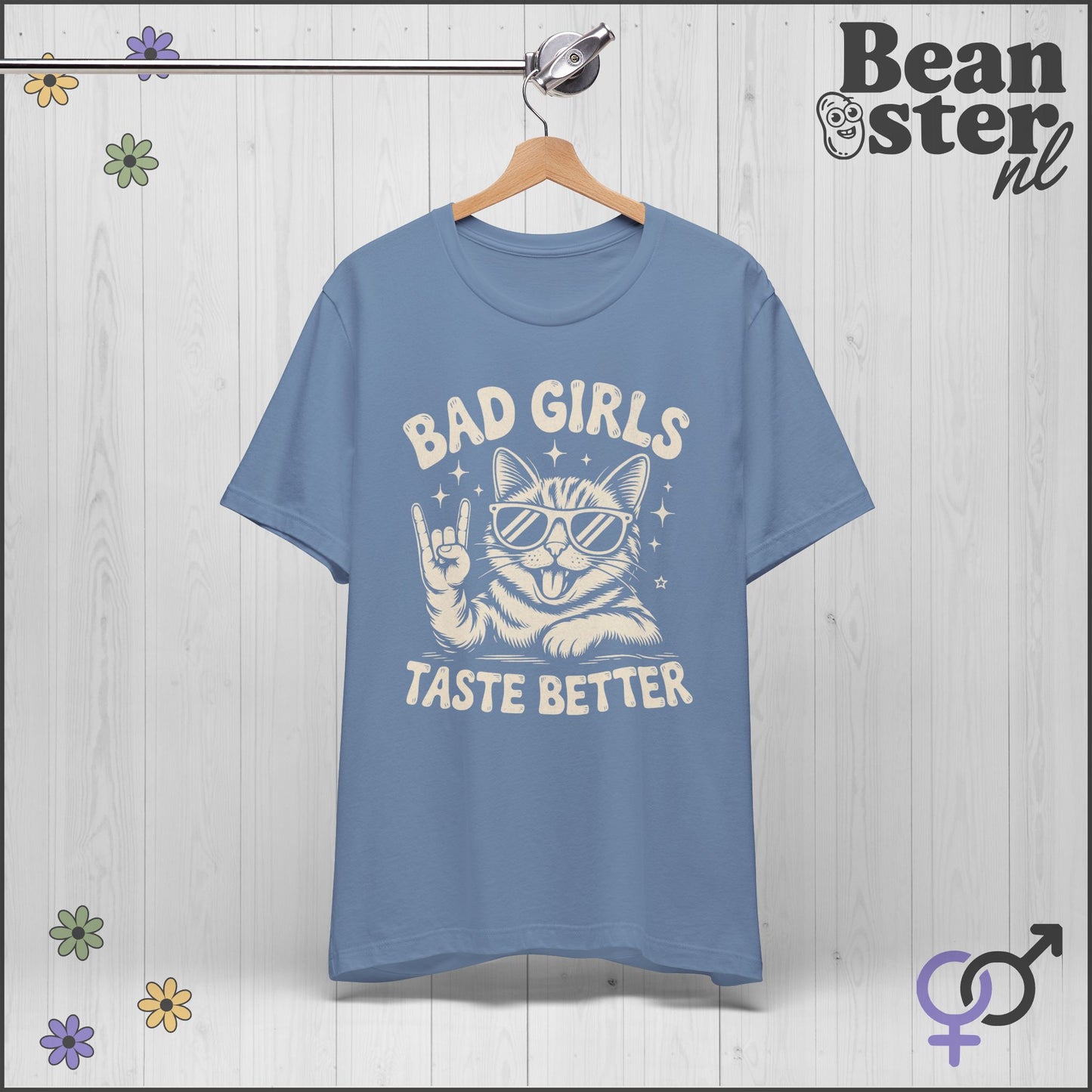 Bad Girls Taste Better – Cool Rock Cat Graphic Tee