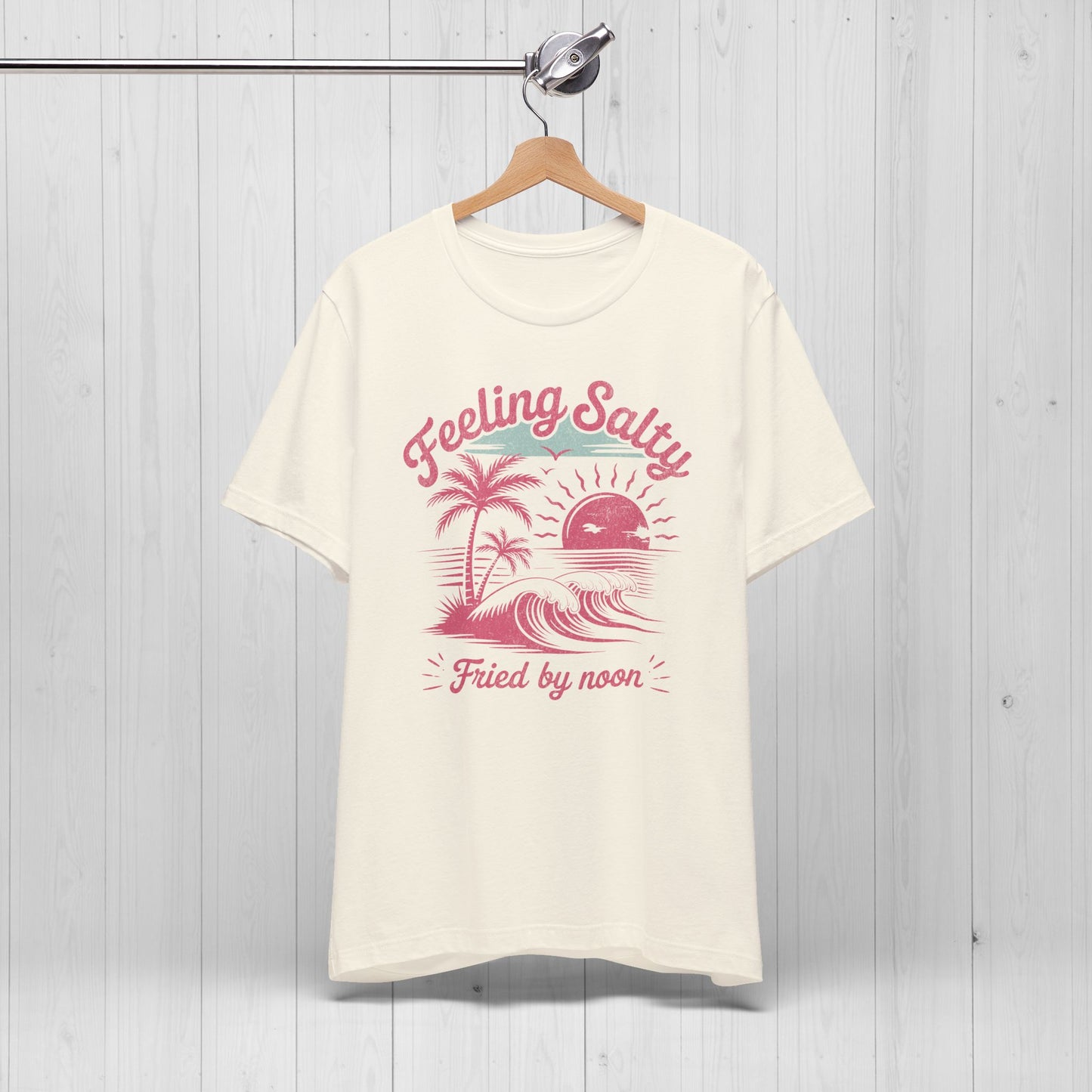 Feeling Salty Shirt Vintage Beach Tshirt 90s y2k Summer Shirts Beach Trip T-Shirt Summer Vacation Gift For Girls Trip Pink Retro Tee Cruise