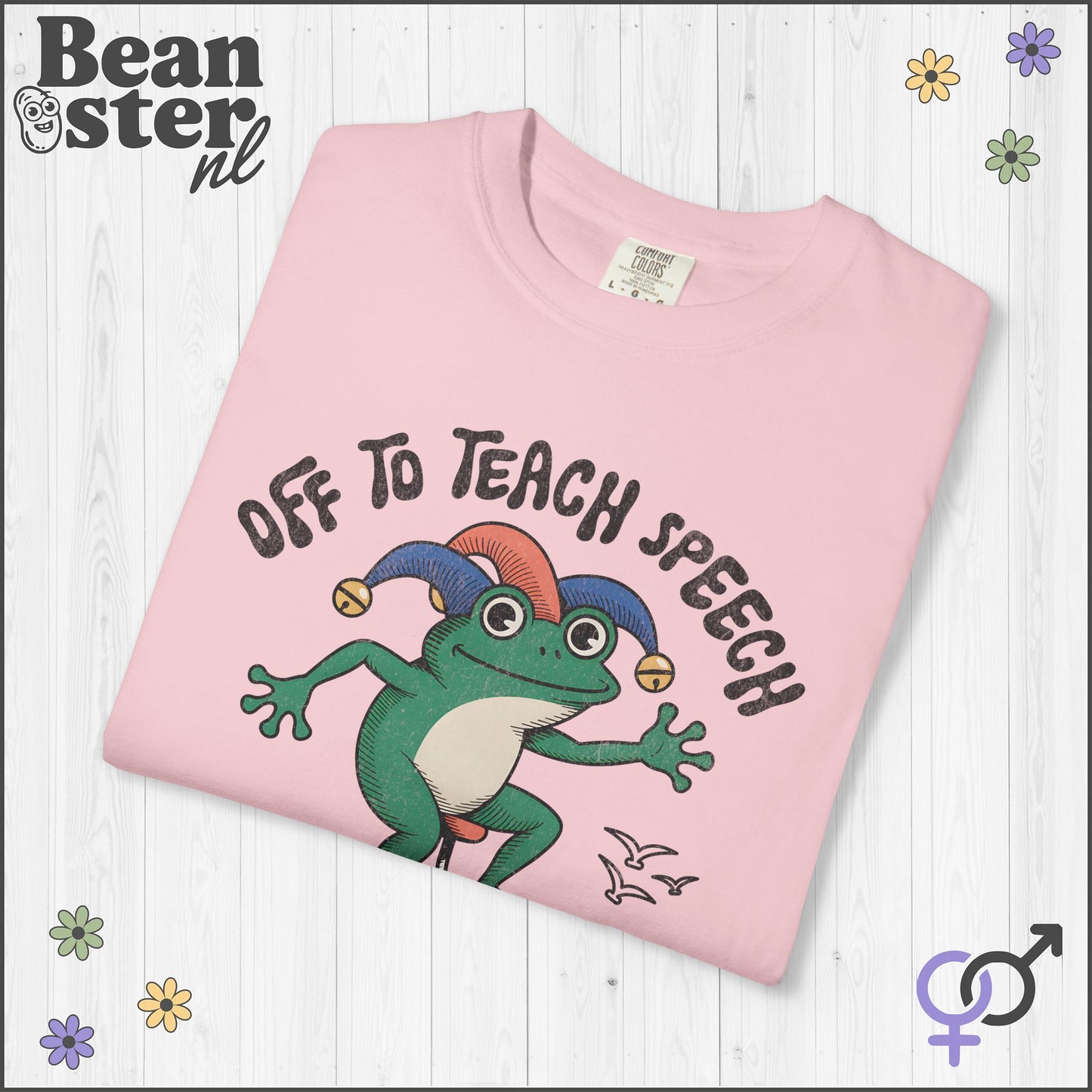 Funny Scooter Frog “Off to Teach Speech” T-Shirt