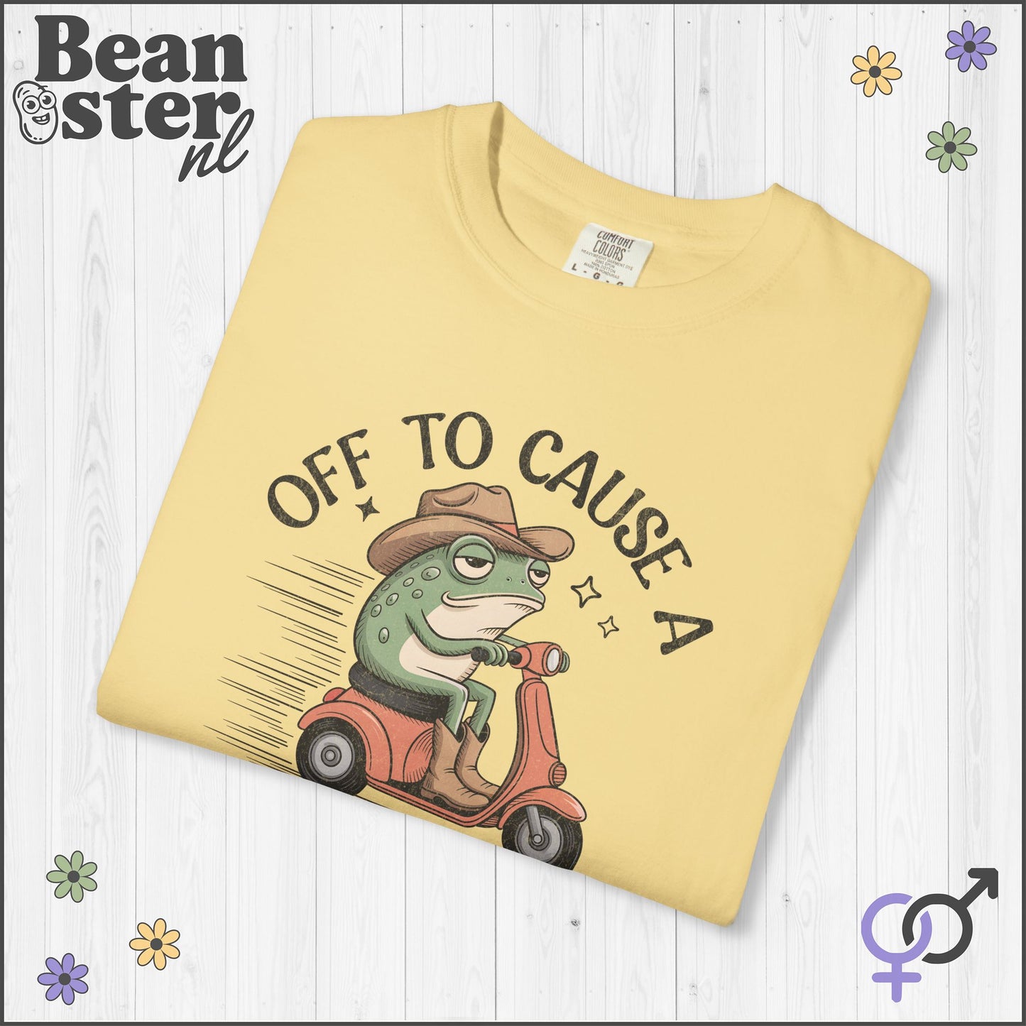 Off To Cause Kerfuffle Frog Meme T-Shirt | Funny Gift Tee