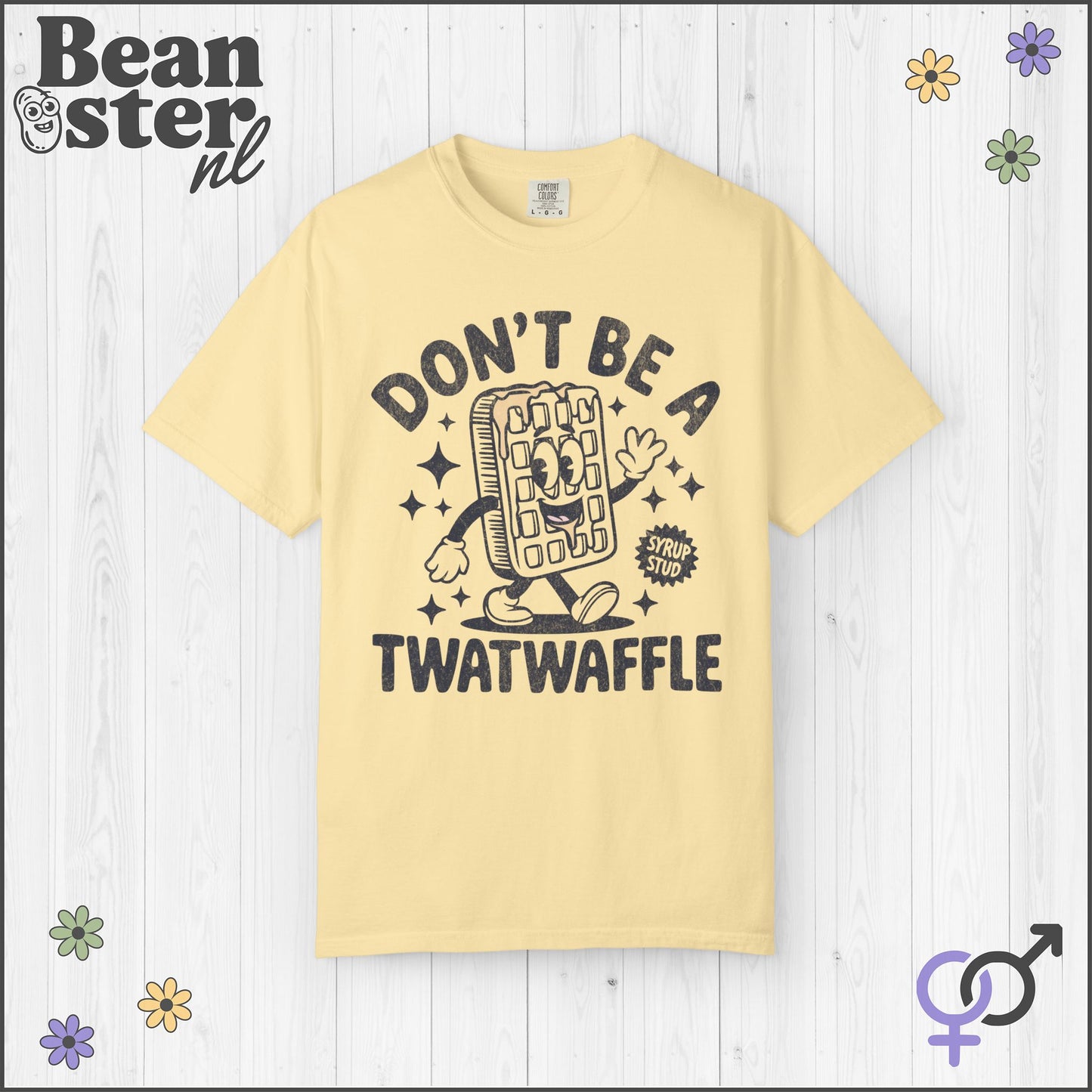 Don't Be a Twatwaffle Shirt – Funny Waffle Mascot Tee