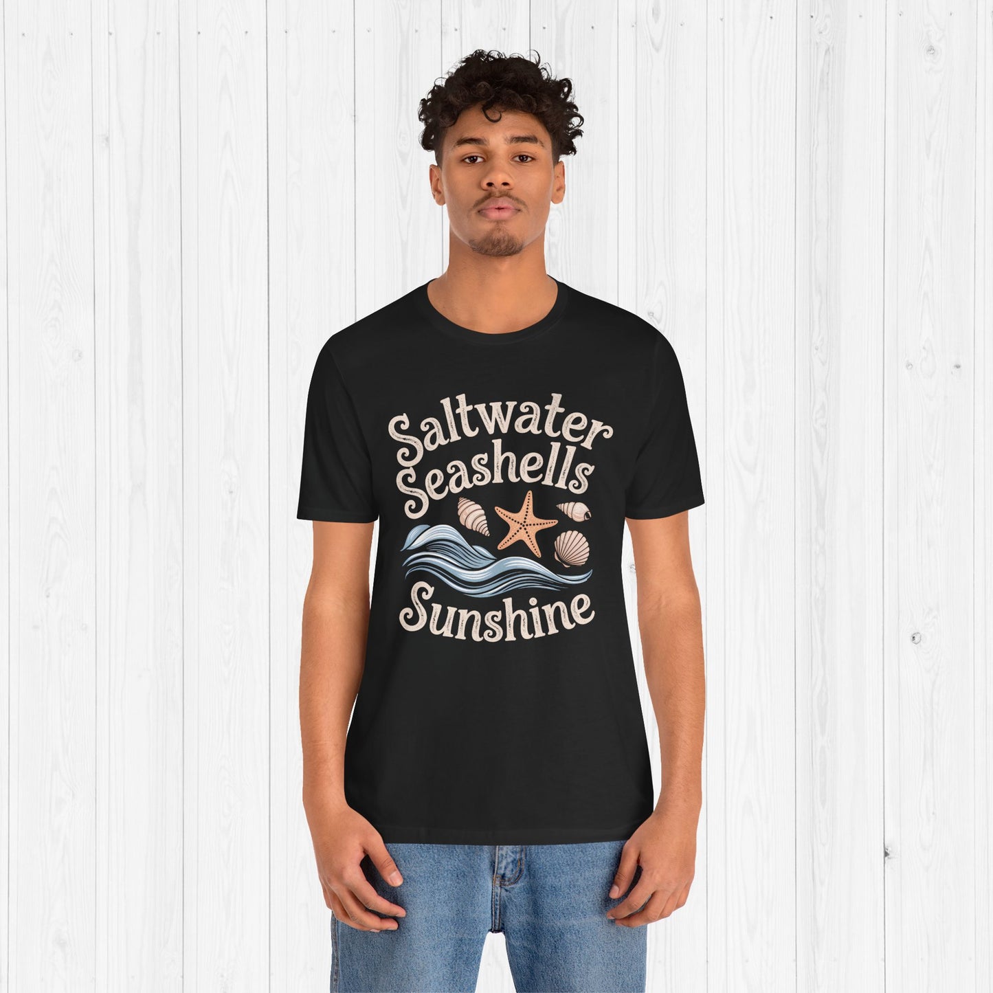 Saltwater Seashells Sunshine Tee โ Vintage Beach Vibes