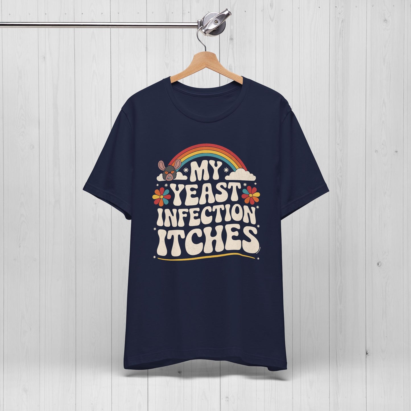 Funny Yeast Infection Shirt – Retro Rainbow Graphic Tee