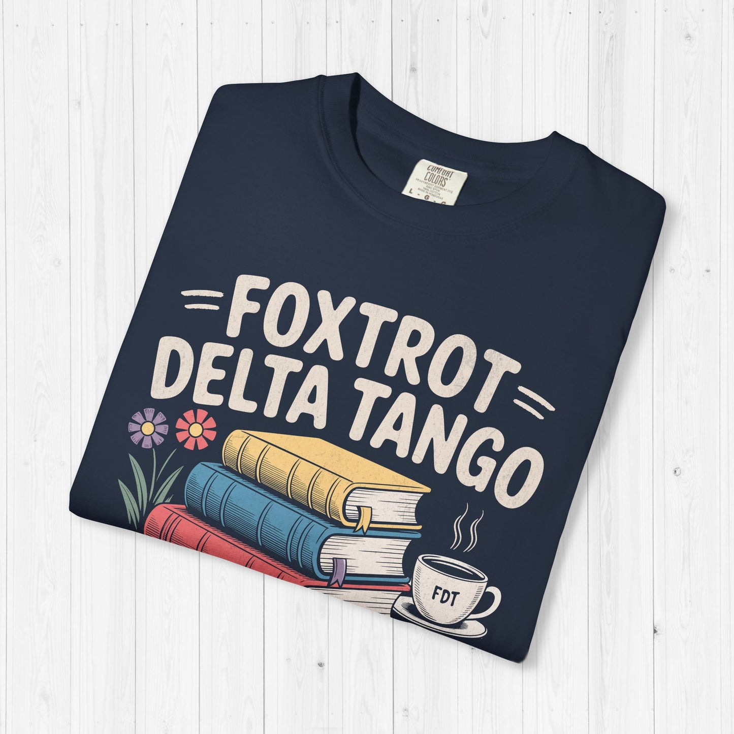 Foxtrot Delta Tango Book Stack Tee – Subtle FDT Shirt