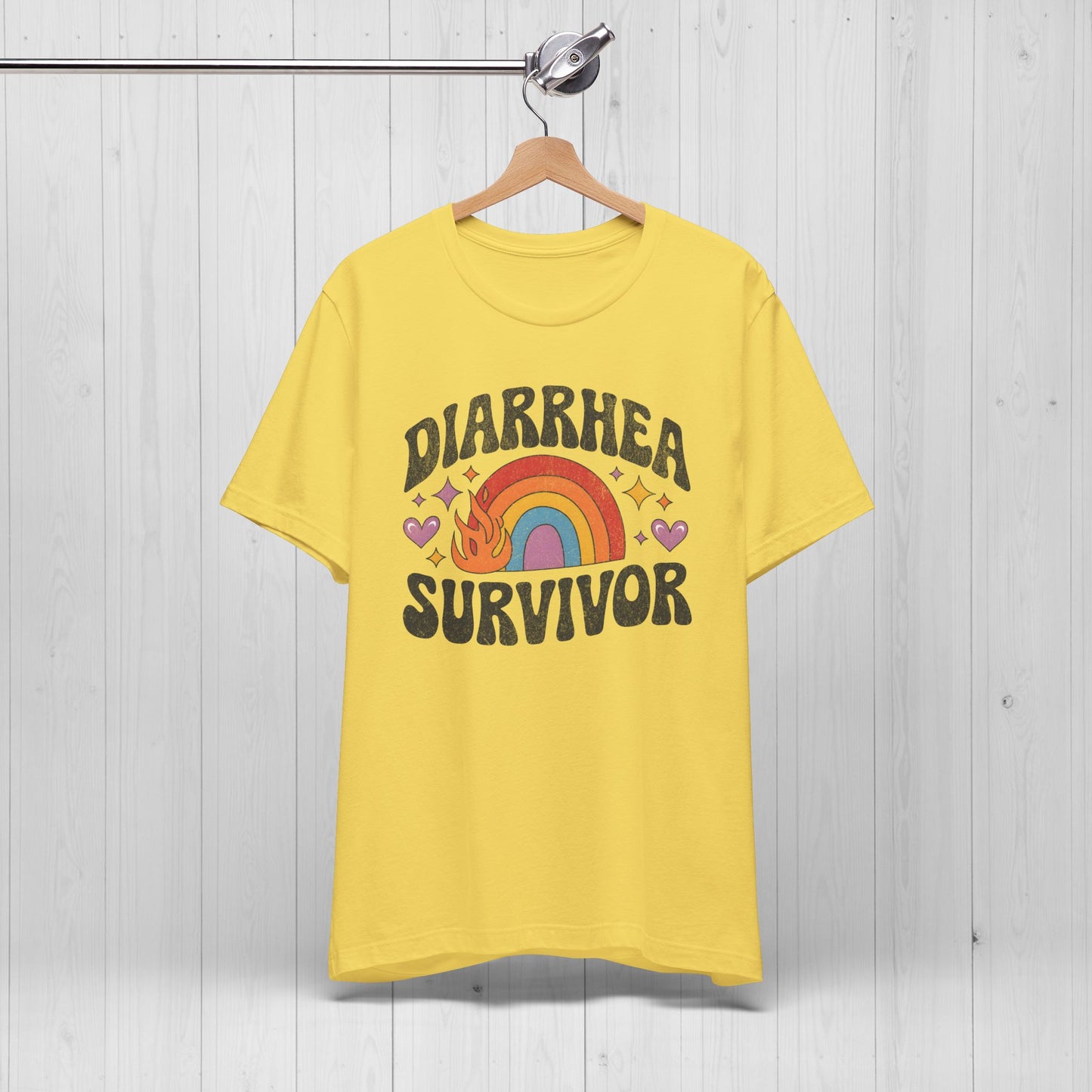 Diarrhea Survivor Groovy Tee – Funny Humor Shirt