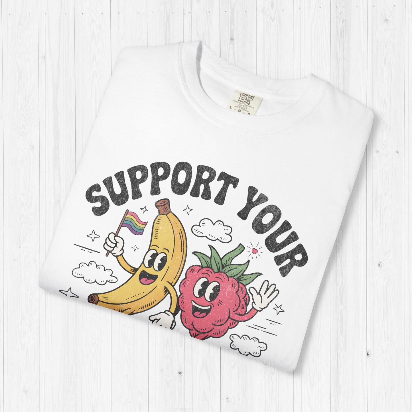 Support Your Fruity Friends โ Cute Pride Shirt ๐๐๐