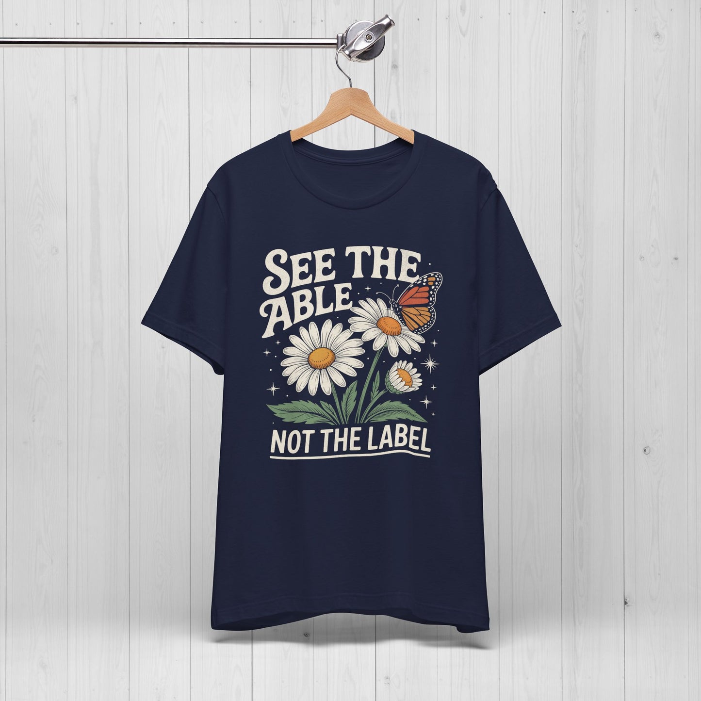 See The Able Not The Label Floral Tee – Autism Awareness Shirt