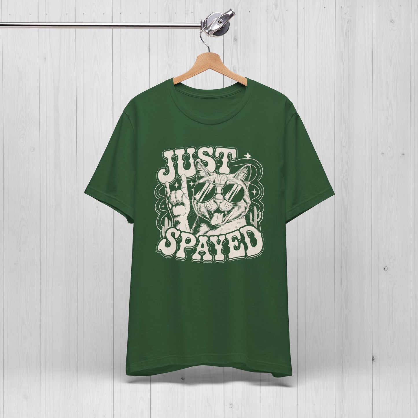 Just Spayed Cat Shirt – Funny Vintage Surgery Tee